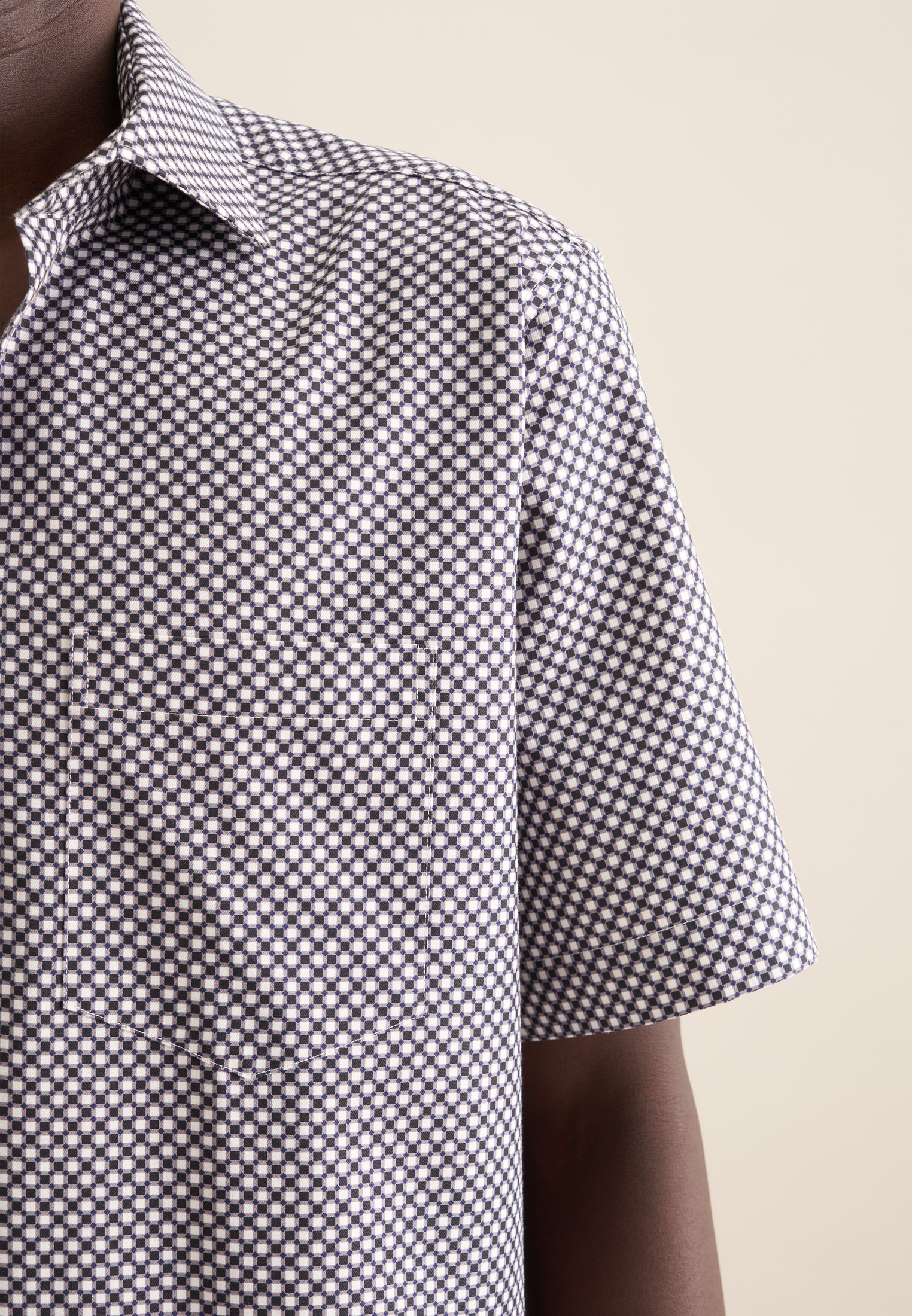 seidensticker Businesshemd »Regular« Regular 1/2 Kentkragen Druck