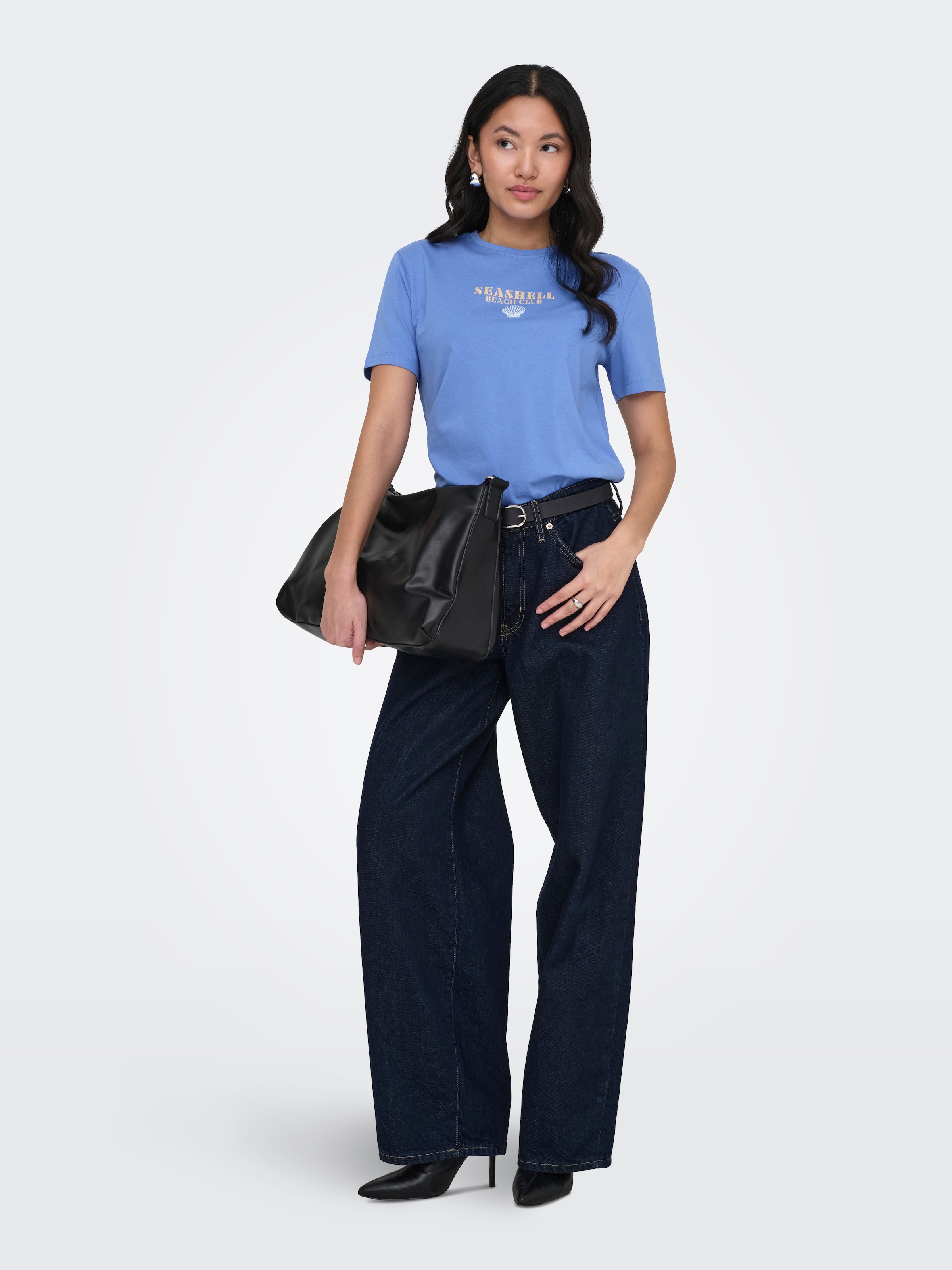 ONLY Kurzarmshirt »ONLDINA S/S CLUB TOP BOX JRS« Baumwolle, regular fit, Rundhals