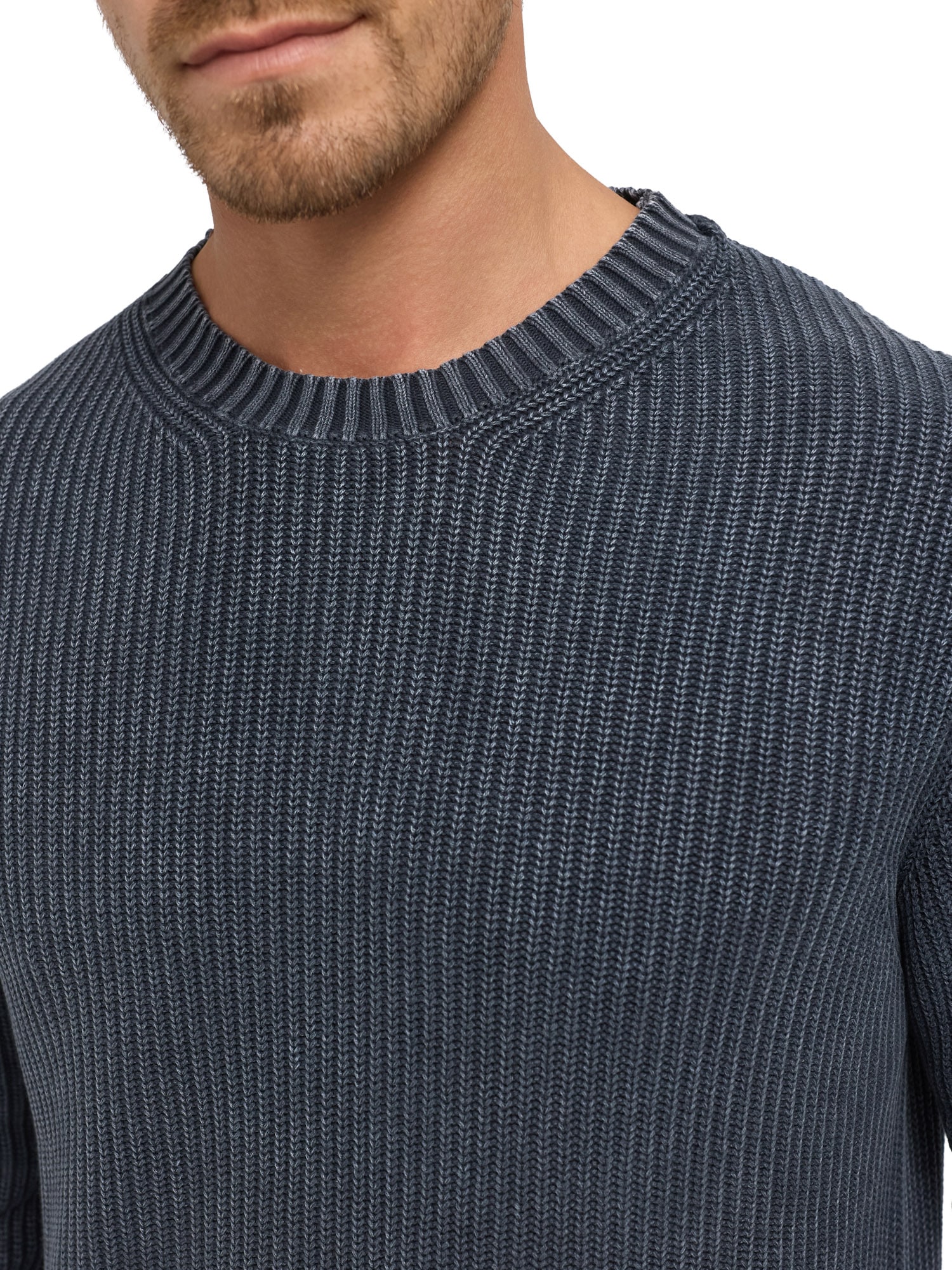 Indicode Pull à col rond »INTorpedo« Baumwolle, regular fit