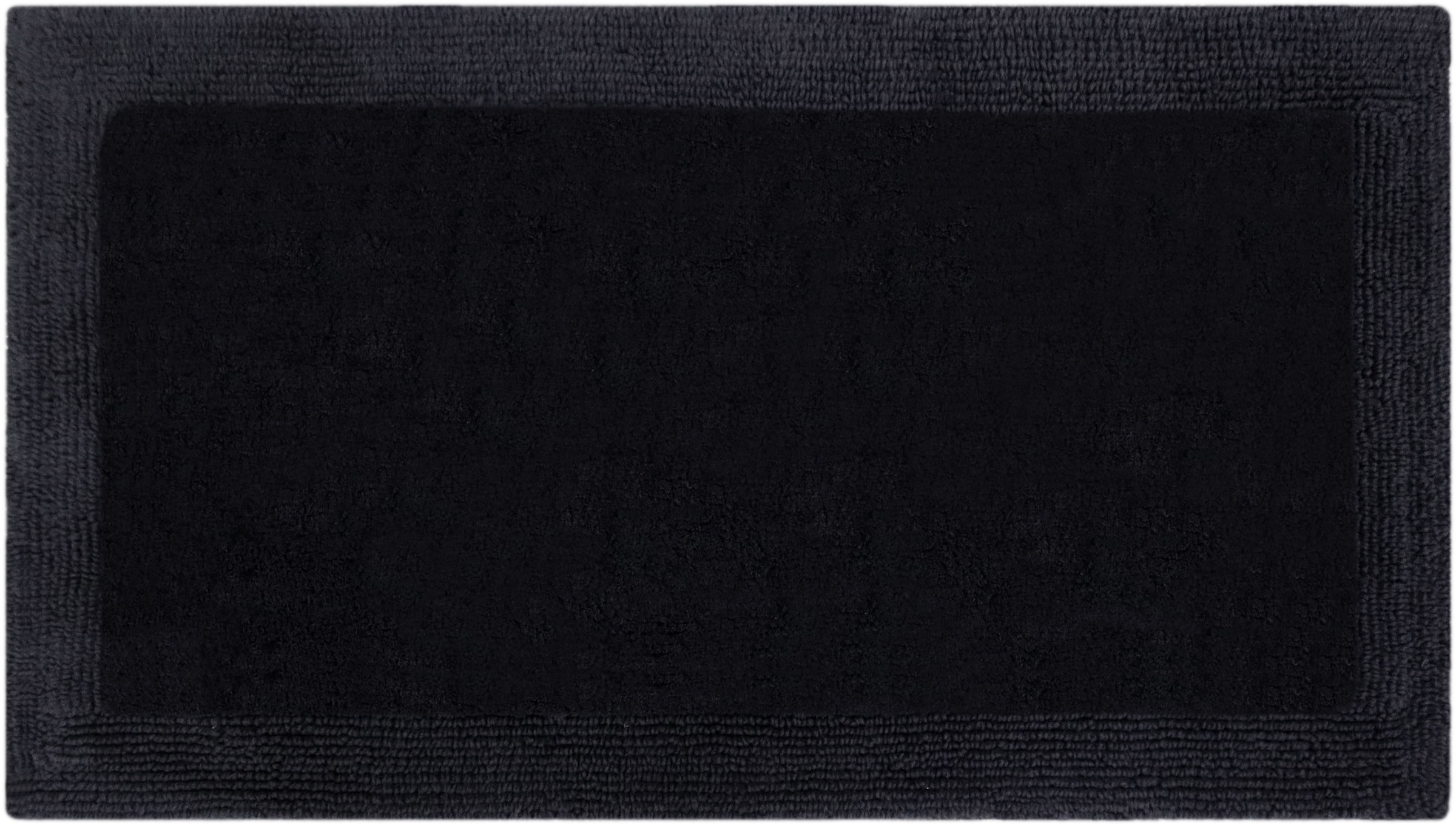 my home Badematte »Kapra, Badvorleger, Badezimmer Teppich«, beidseitig nutzbar-fussbodenheizungsgeeignet-strapazierfähig, mit Bordüre, Badteppich, Badematte, Baumwolle