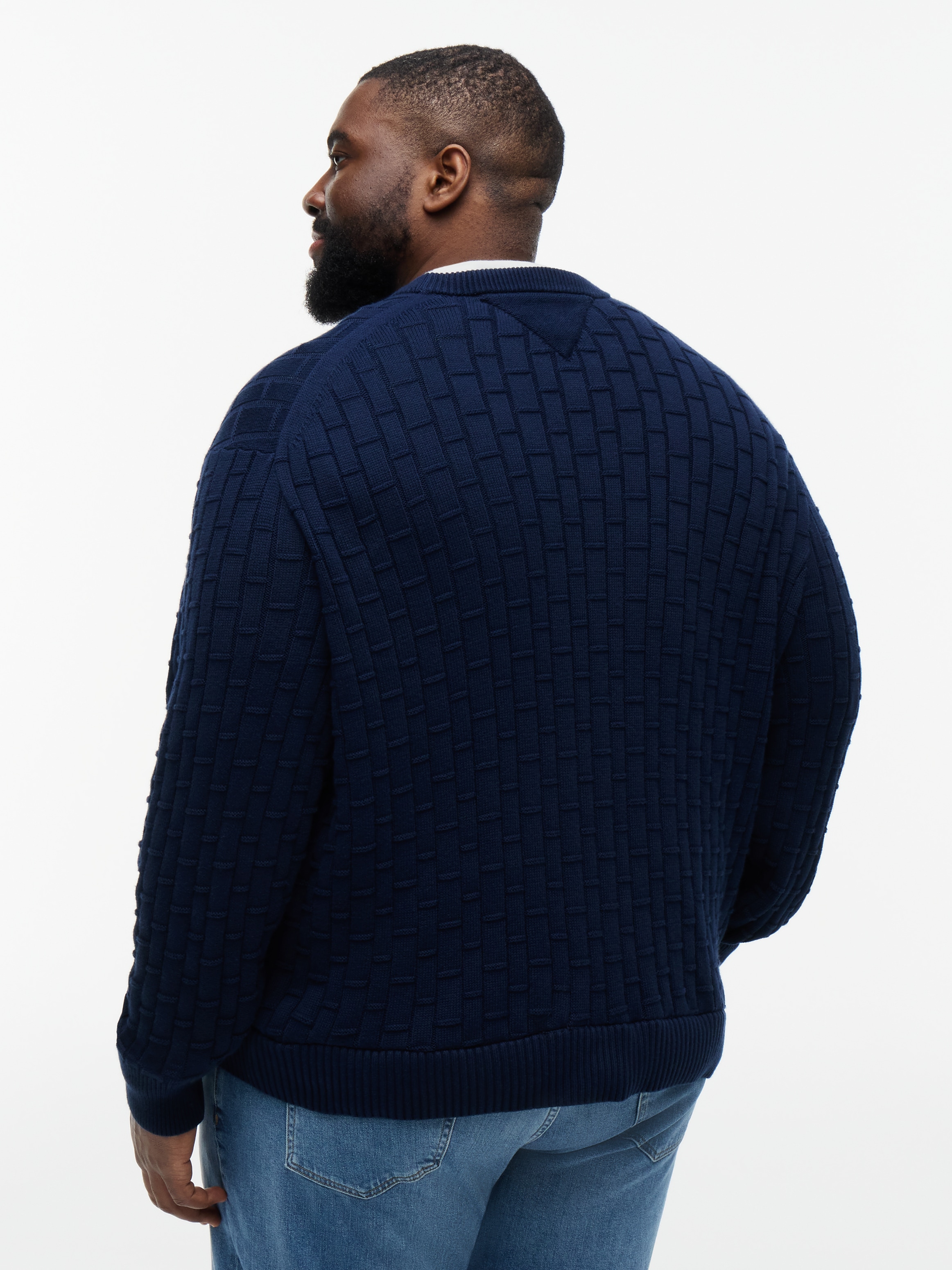 Tommy Hilfiger Big & Tall Rundhalspullover »BT-MOCK CABLE CREW NECK« Grosse Grössen