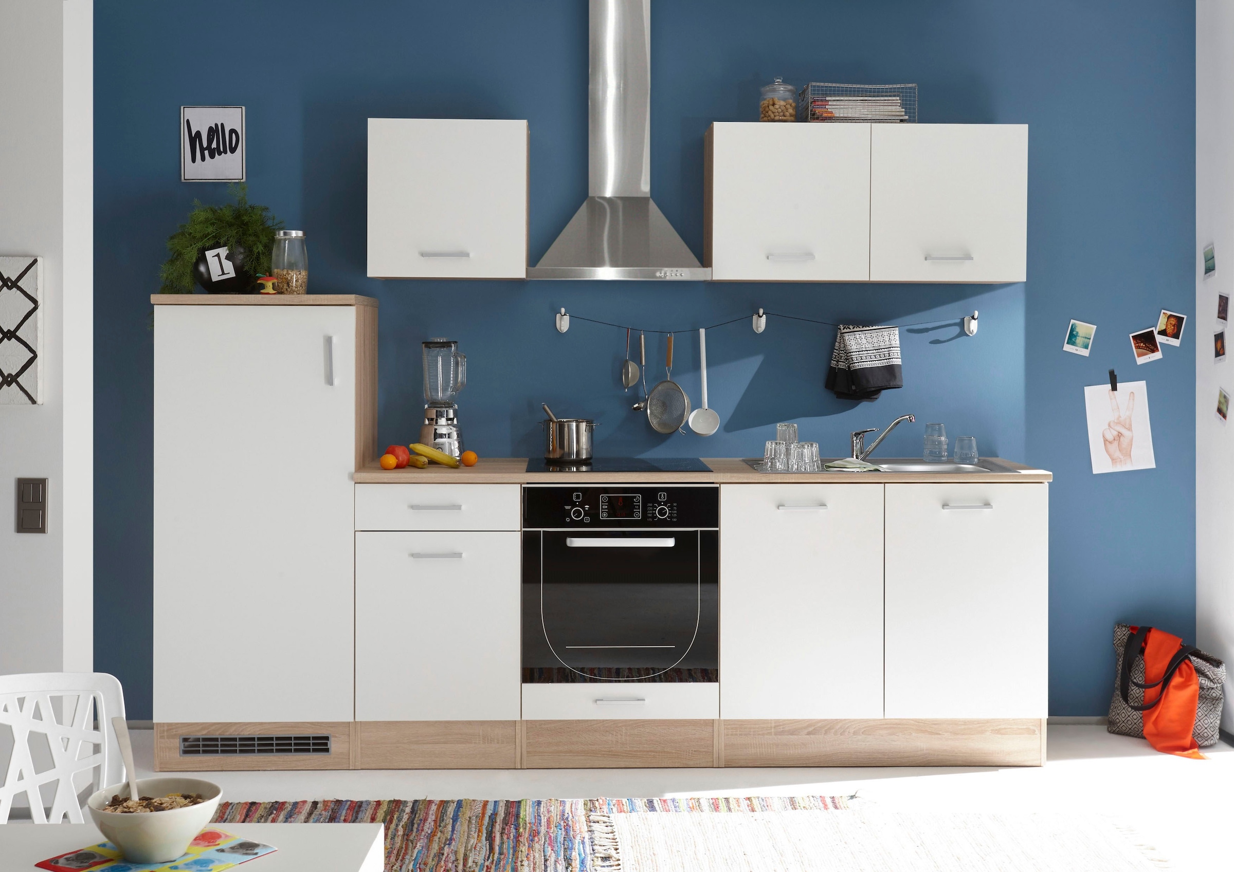 BASIC by Balculina Kitchenette »Andy« Largeur 270 cm, avec appareils électriques en option
