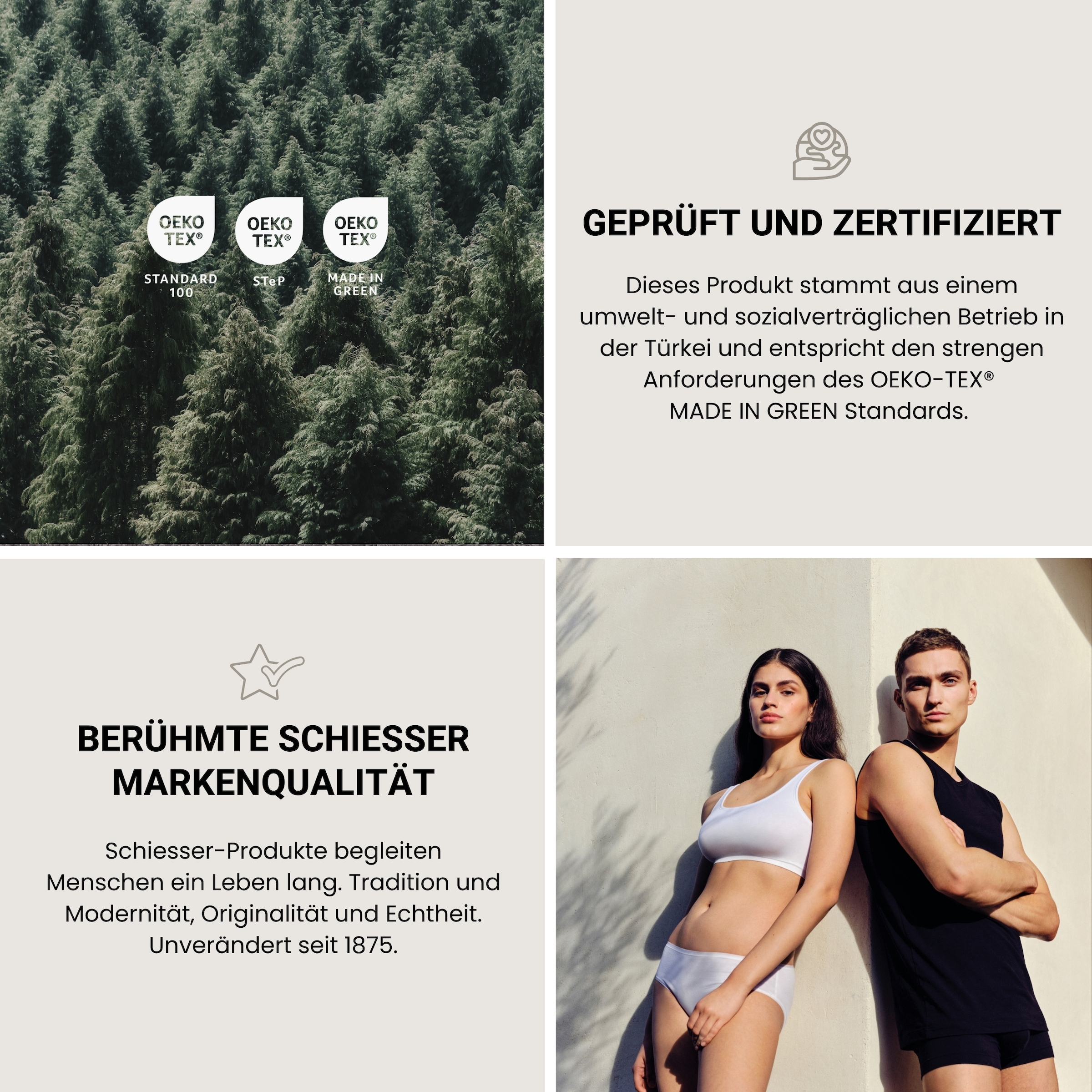 Schiesser Bettwäsche »Molly aus supersofter Musselin-Qualität in gedeckten Farben« 2 Stk. Made in Green