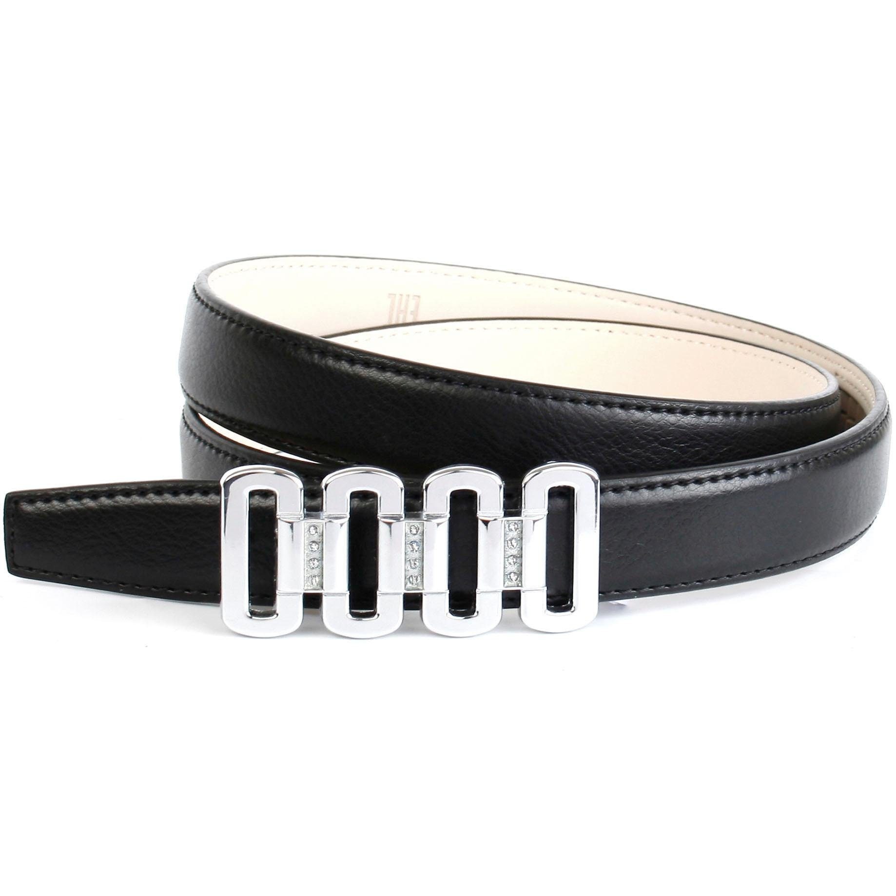 Image of Anthoni Crown Ledergürtel, mit Glaskristallen besetzter Schliesse bei Ackermann Versand Schweiz