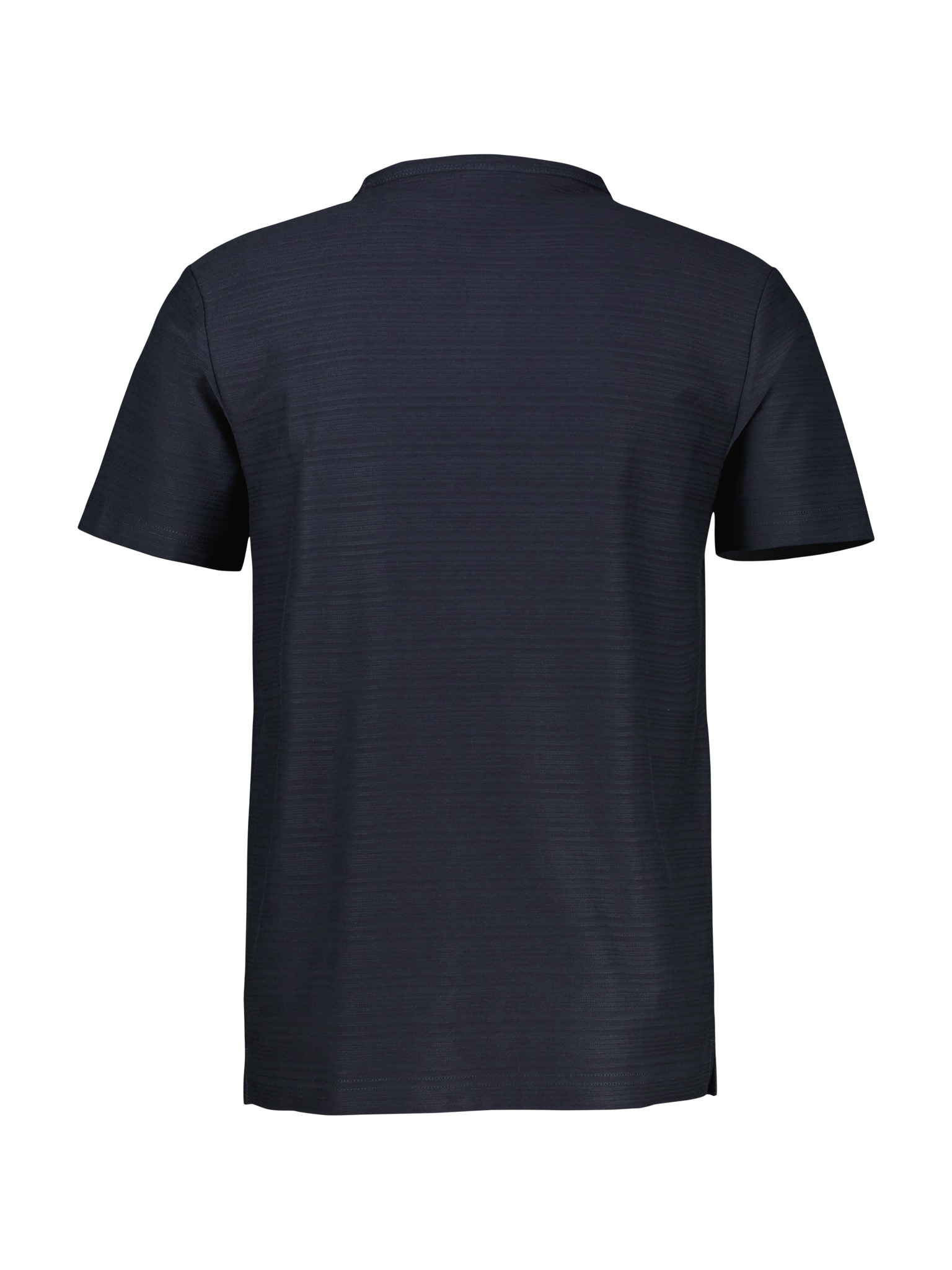 LERROS Kurzarmshirt mit Serafino-Kragen und kurzer Knopfleiste