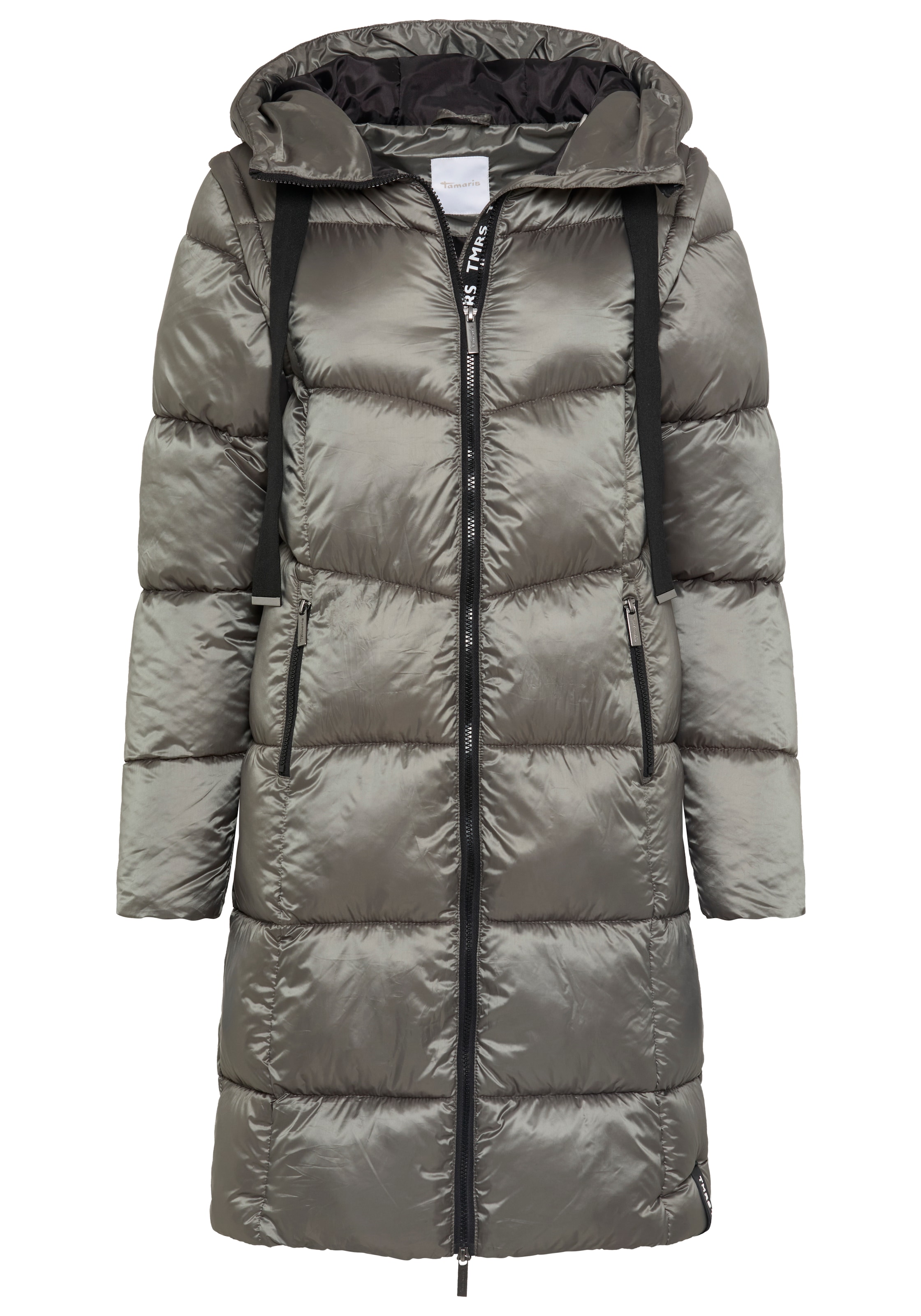 Tamaris Manteau d'hiver avec capuche et manches amovibles - portable en gilet
