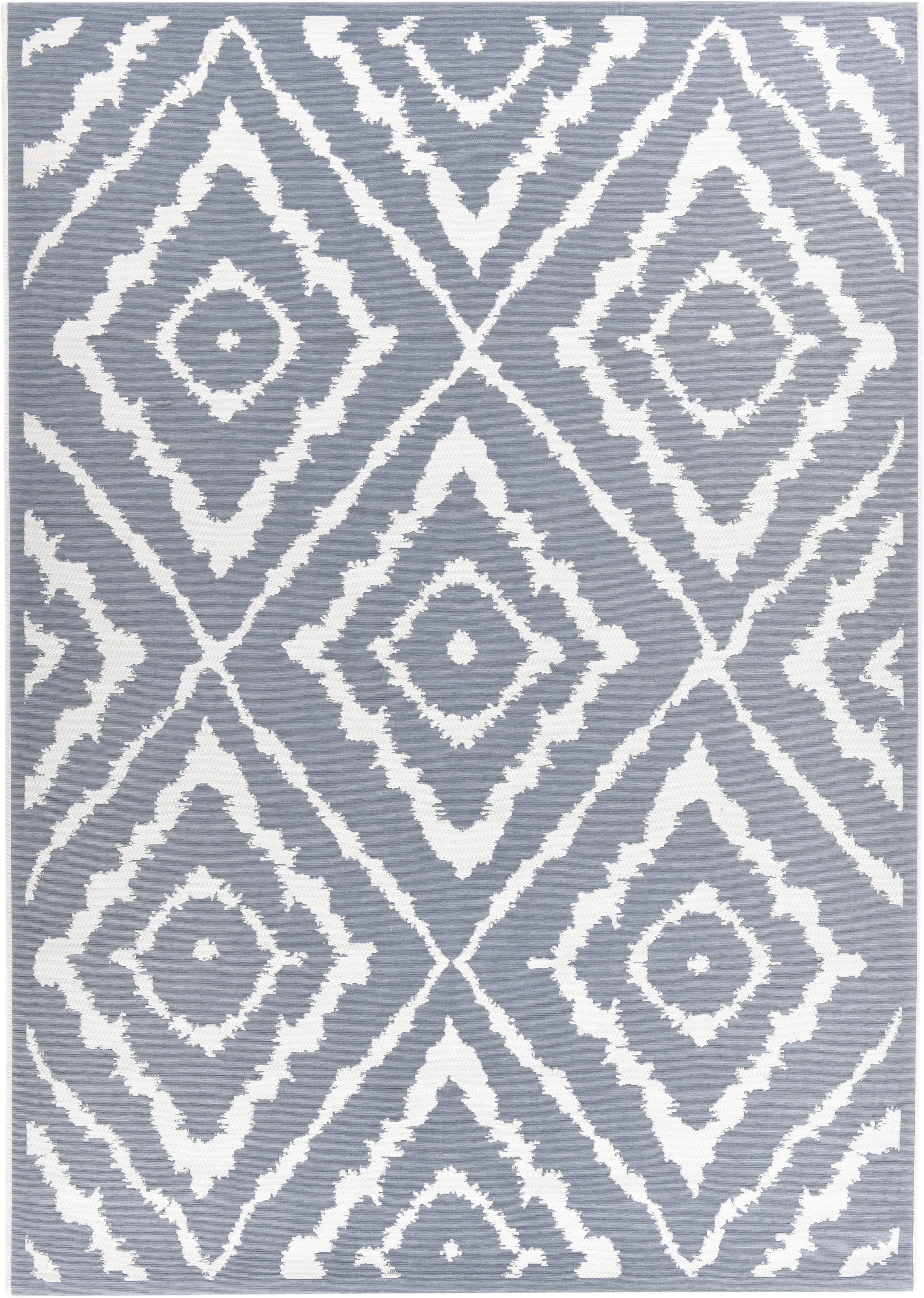 TOM TAILOR HOME Teppich »Garden Pattern«, rechteckig, 3 mm Höhe, Flachgewebe, modernes Rauten Design, In- und Outdoor geeignet