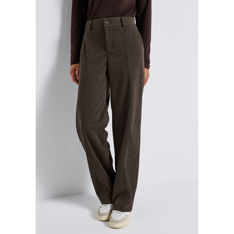 STREET ONE , Stoffhose im Nadelstreifen-Look , 44/32 , Straight Leg Hose im Casual Look von STREET ONE