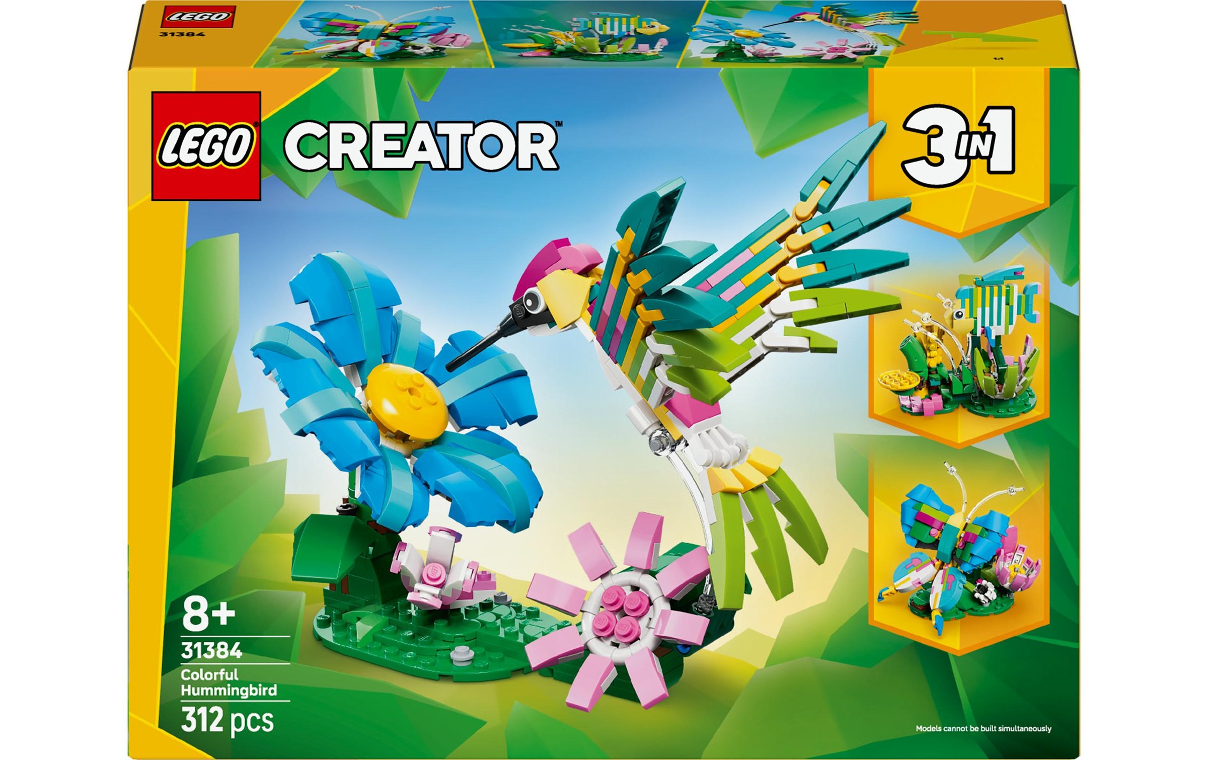 Image of Konstruktionsspielsteine "Creator Wilde Tiere: Bunter Kolibri 31384" Kategorie: Figuren/Tiere
