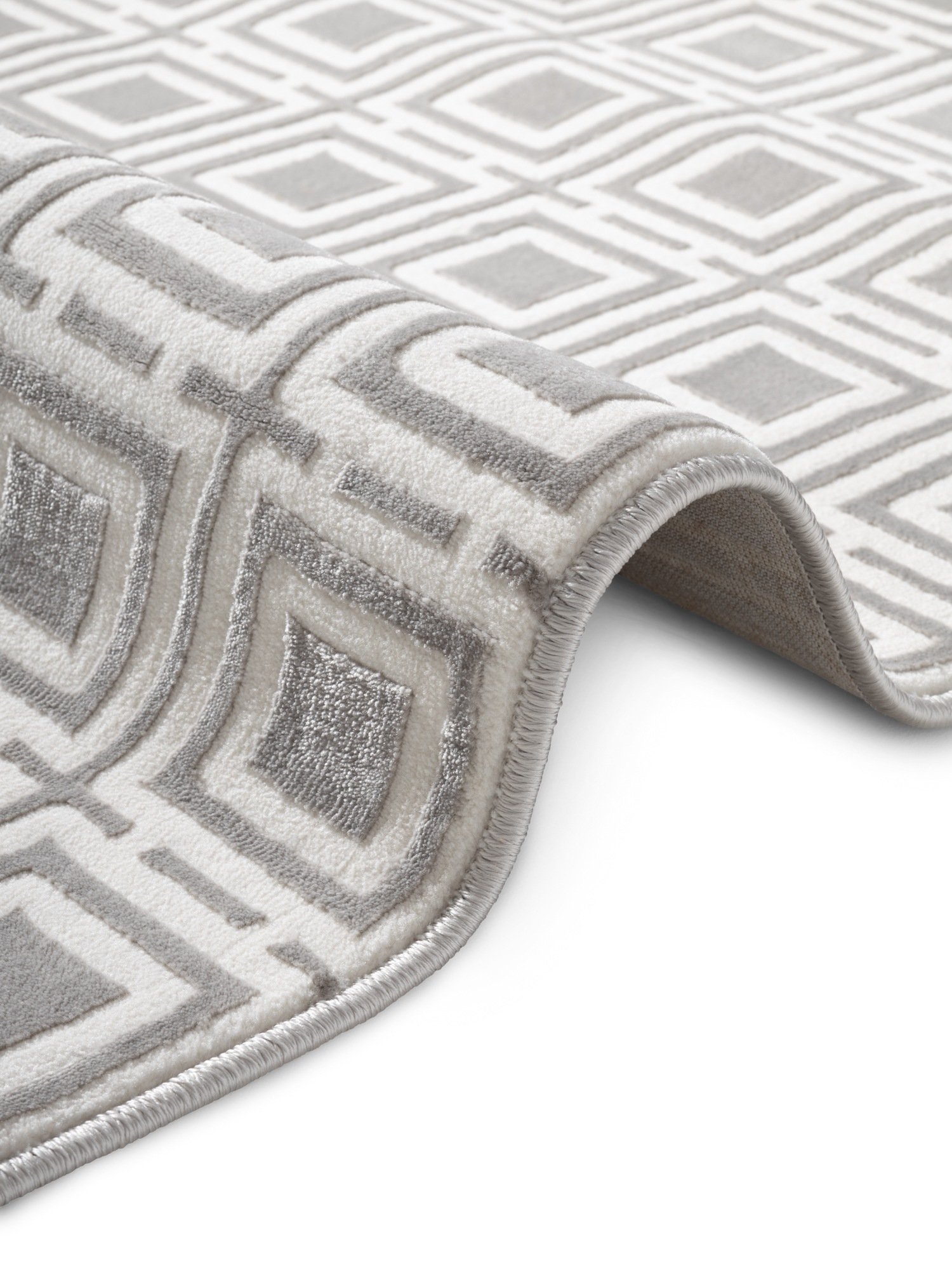 ELLE DECORATION Tapis design »Howlite« Rectangulaire 9 mm Höhe Wohnzimmer, Schlafzimmer, Läufer, Hoch-Tief Effekt, Flur, Glanz