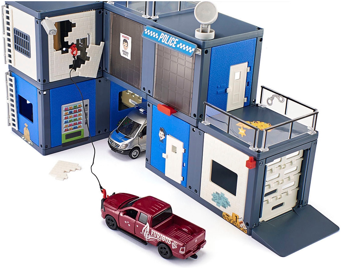Siku Station de police de jeu »SIKU World, Polizeistation (5510)« mit Licht und weiteren Funktionen