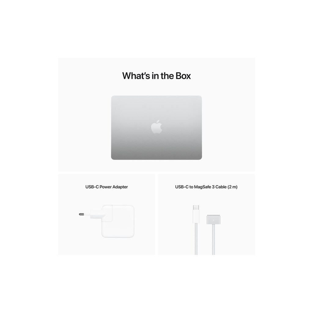 Apple MacBook Air 13 Zoll (2022), M2 Chip, 8C CPU, 8C GPU, 30W Power Adapter