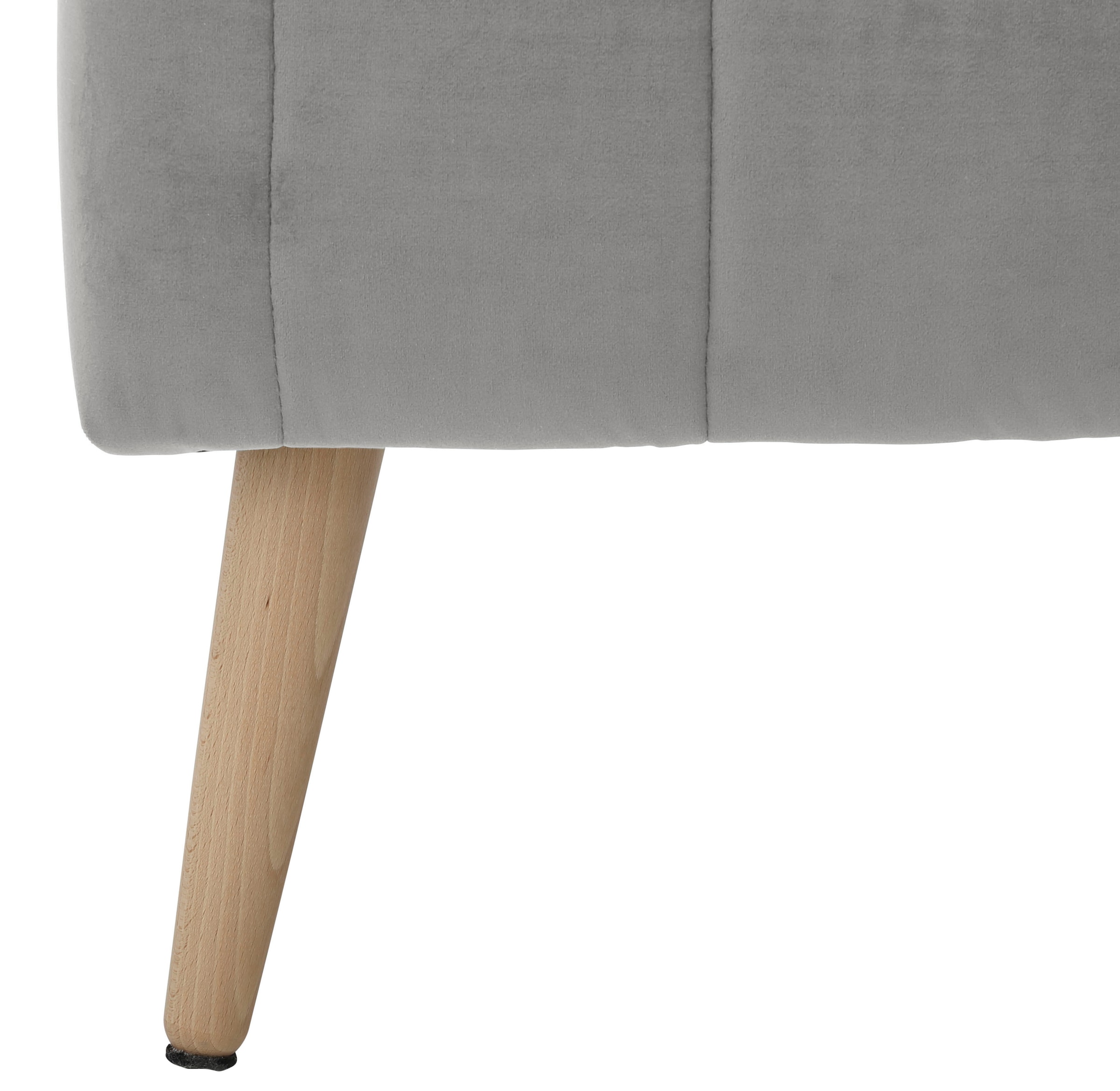 INOSIGN Truhenbank »AMIRA Sitzbank mit Stauraum, Masse B/T/H: 81/36/43 cm«, mit Staufach, in 3 Bezugsqualitäten mit feiner Steppung