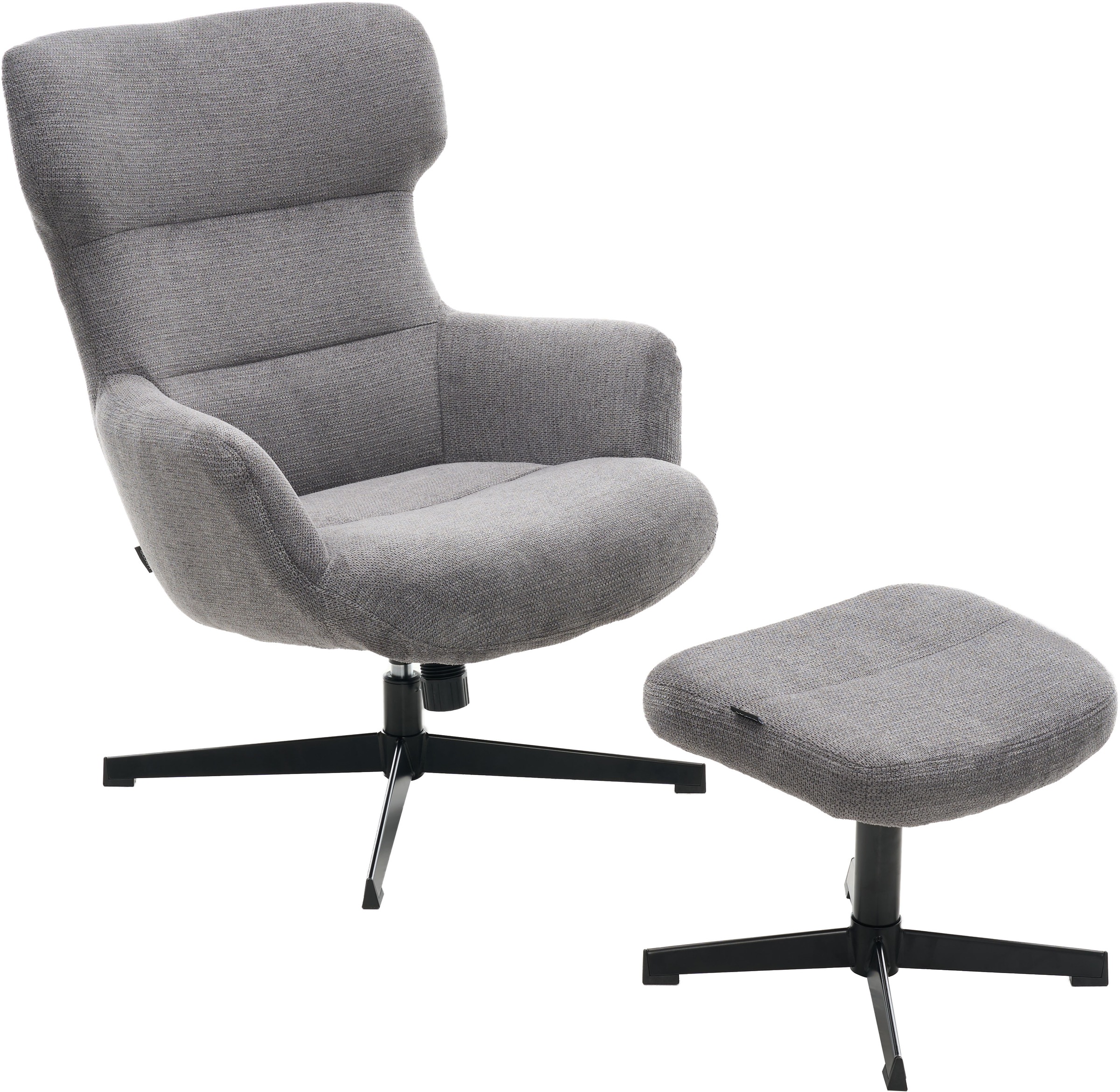 Home affaire Fauteuil »Clarah Relaxsessel, TV-Sessel mit Hocker« 360° Grad drehbar