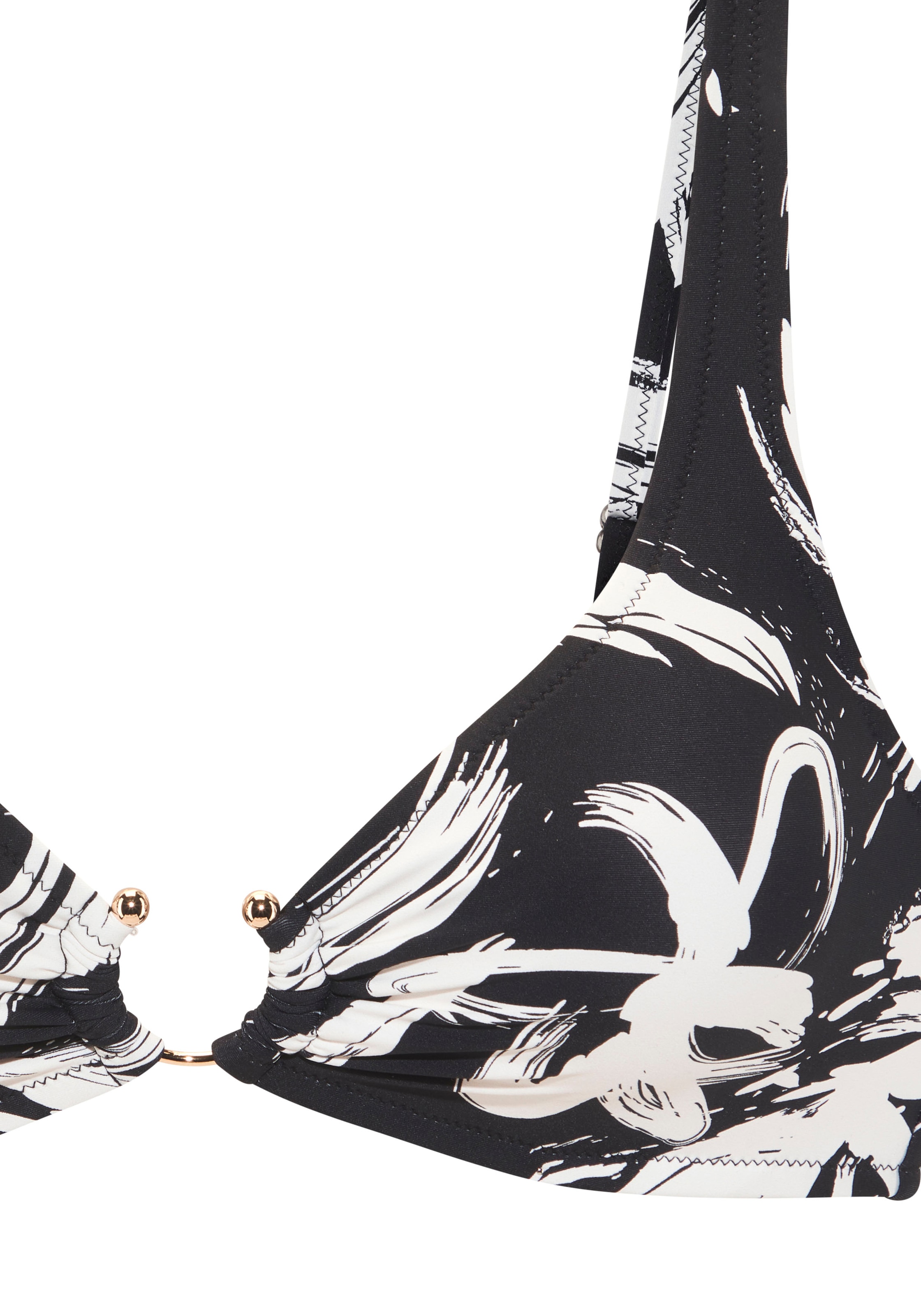 French Connection Bustier-Bikini mit modischem Allover-Print