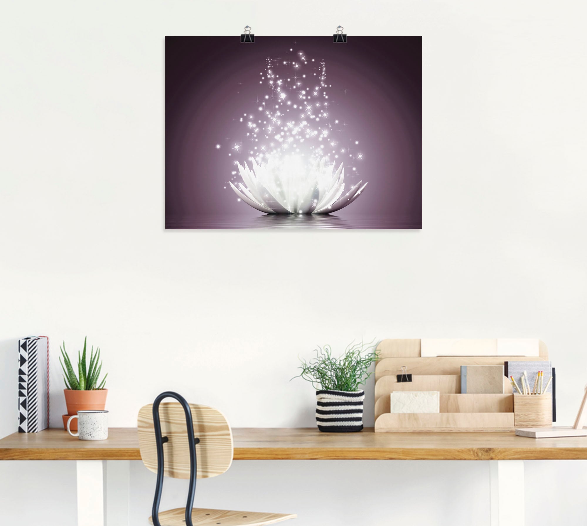 Artland Wandbild »Magie der Lotus-Blume«, Blumen, (1 St.), als Leinwandbild, Poster, Wandaufkleber in verschied. Grössen