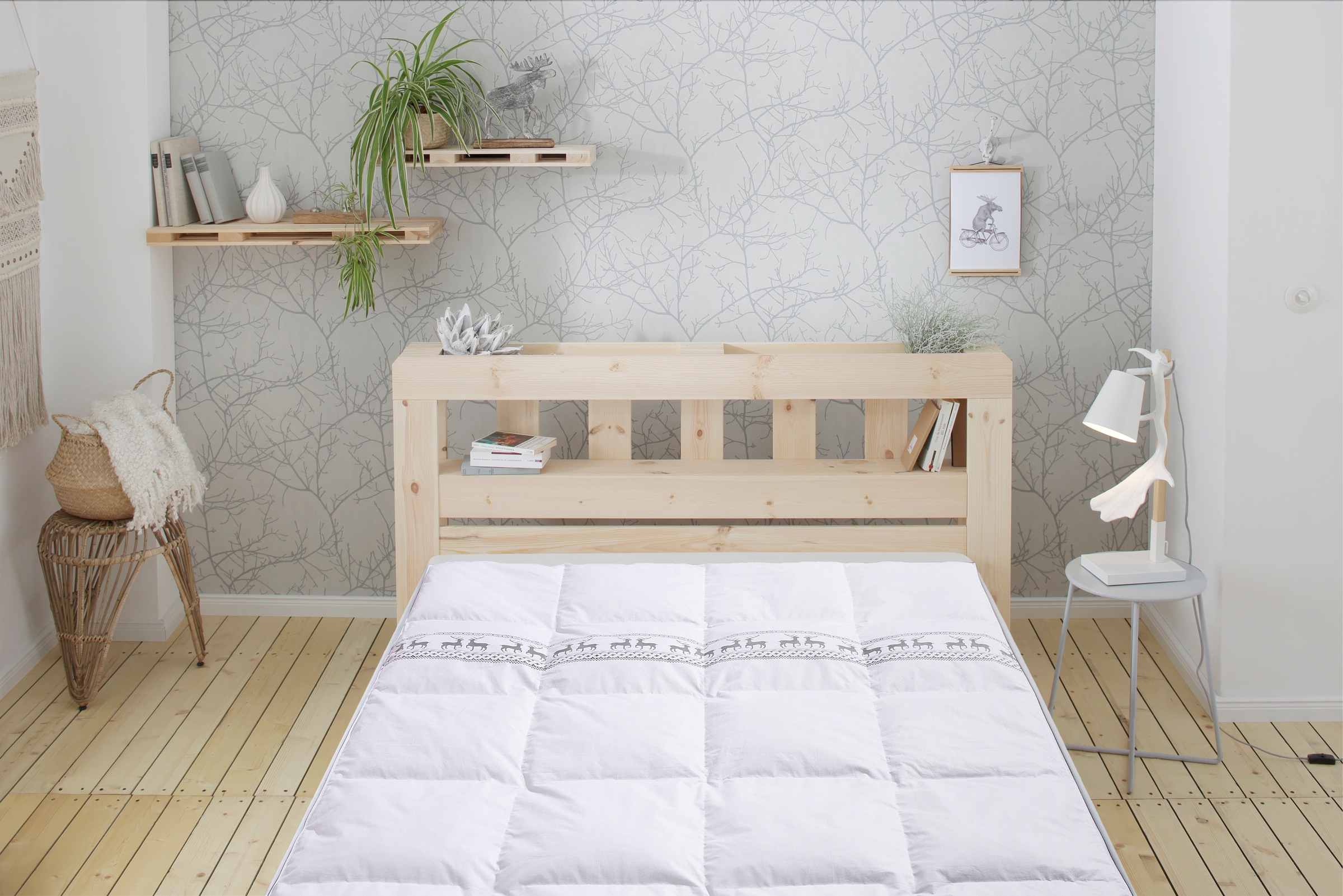 Image of GOODproduct Daunenbettdecke "Sorsele, Bettdecke 135x200 cm, 155x220 cm und weitere Grössen" normal Füllung 60% Daunen & 40% Federn Bezug Baumwolle 1 Stk. tlg. Bettdecken, Sommer, Winter, 4 Jahreszeiten, Decke, Made in Germany