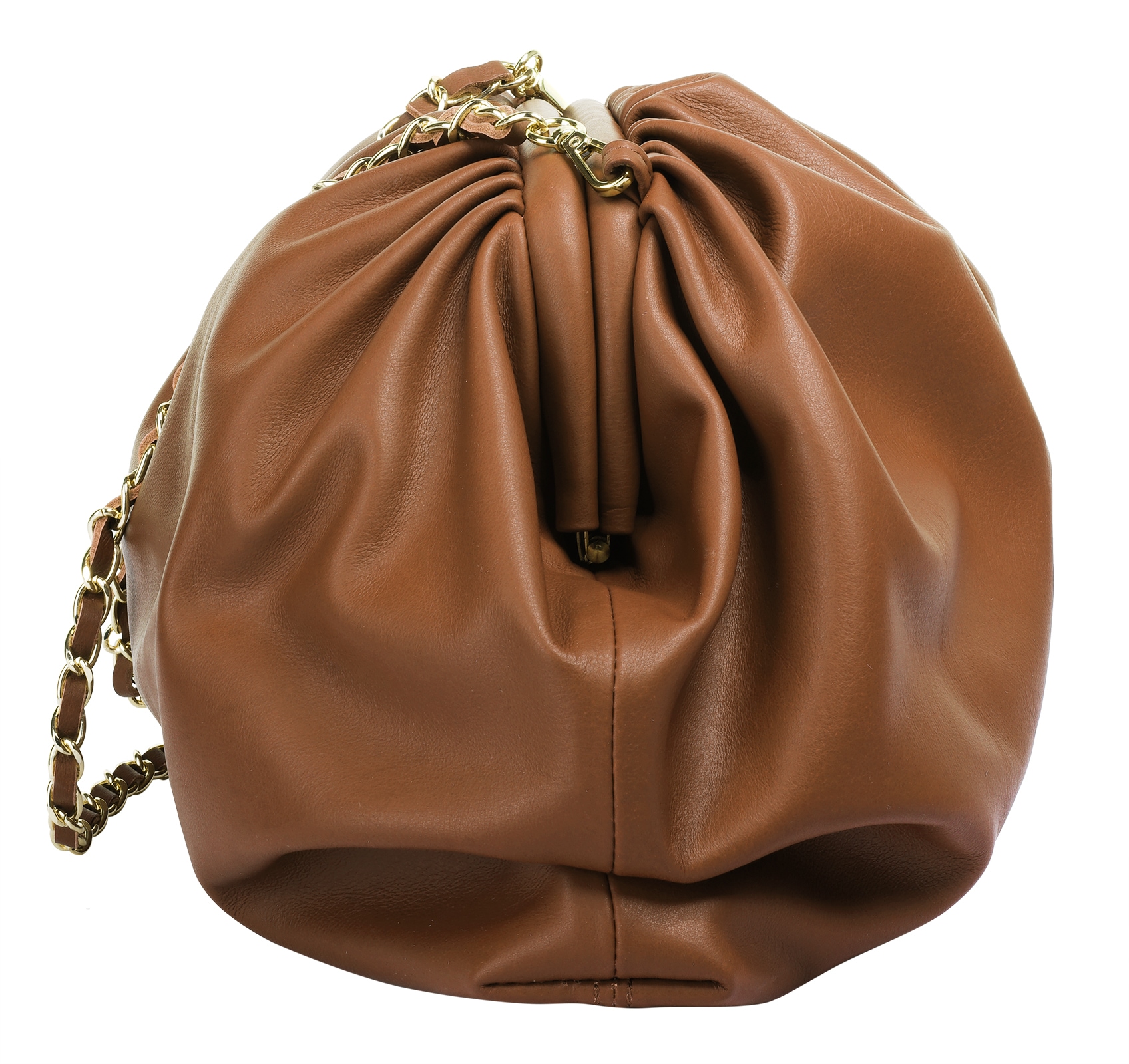 Cluty Umhängetasche, echt Leder, Made in Italy