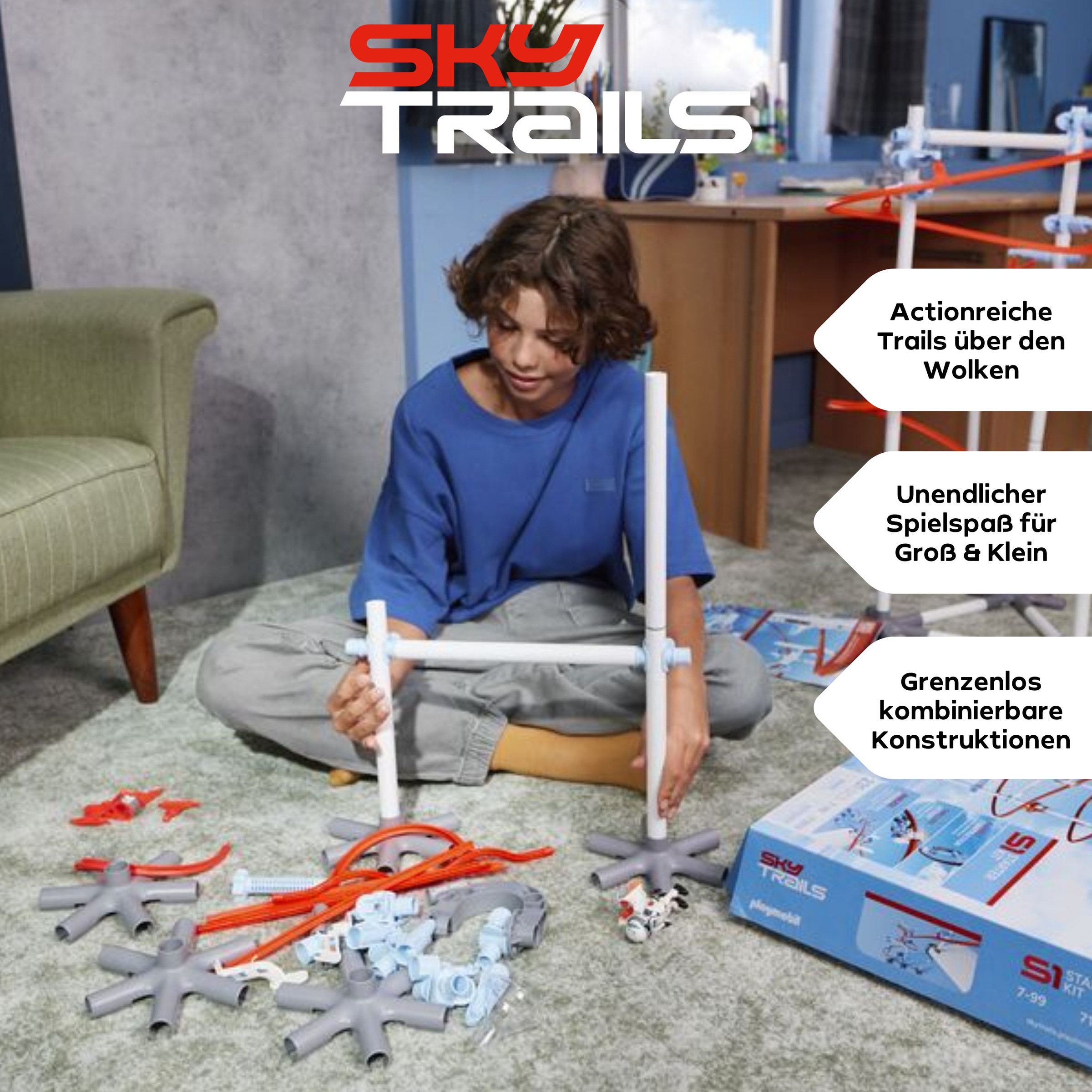 Playmobil® Konstruktions-Spielset »Construction Pack a2 (71975), Sky Trails« Made in Europe