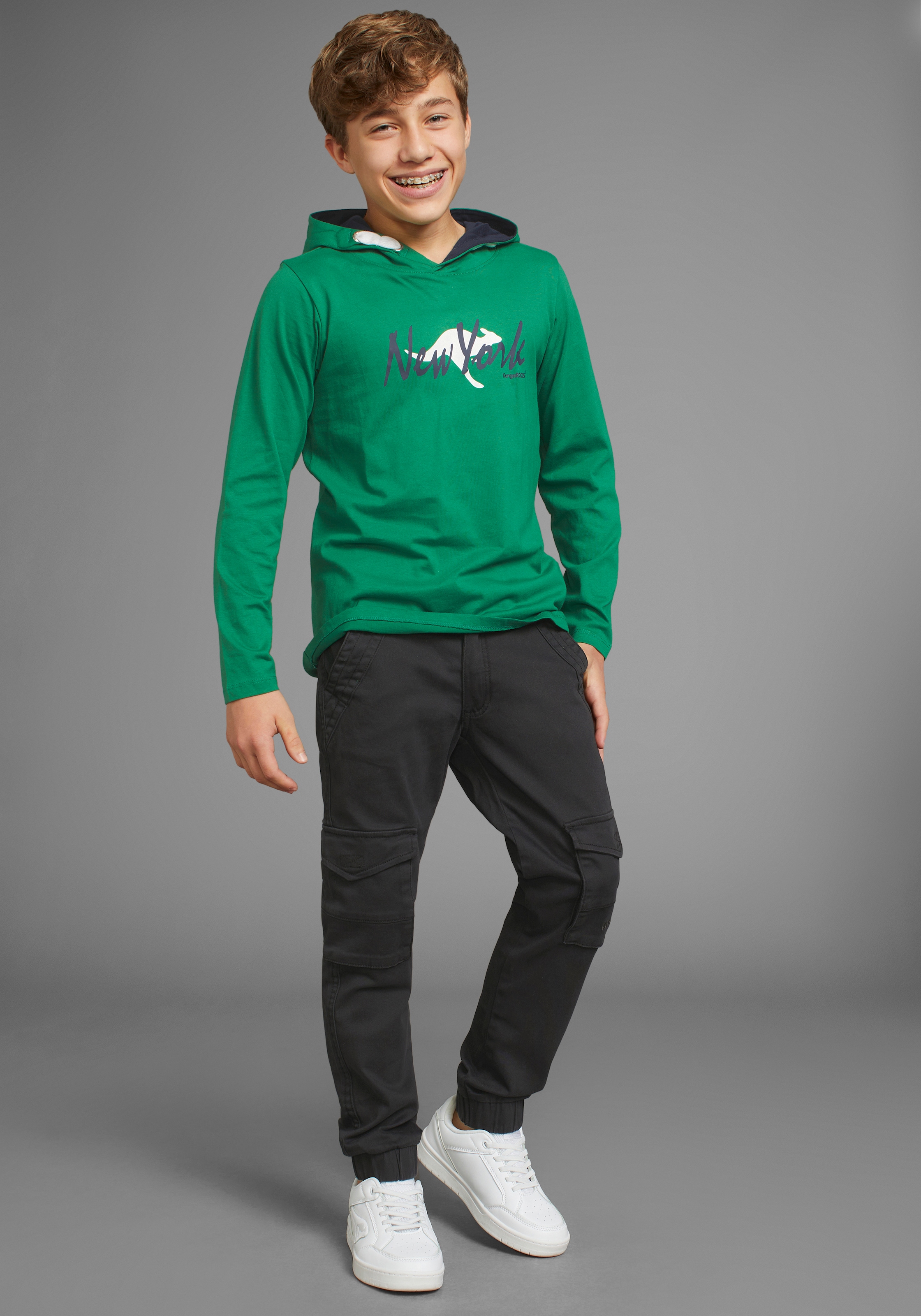 KangaROOS Kapuzenshirt »Logo-Print«, für den sportlichen Look
