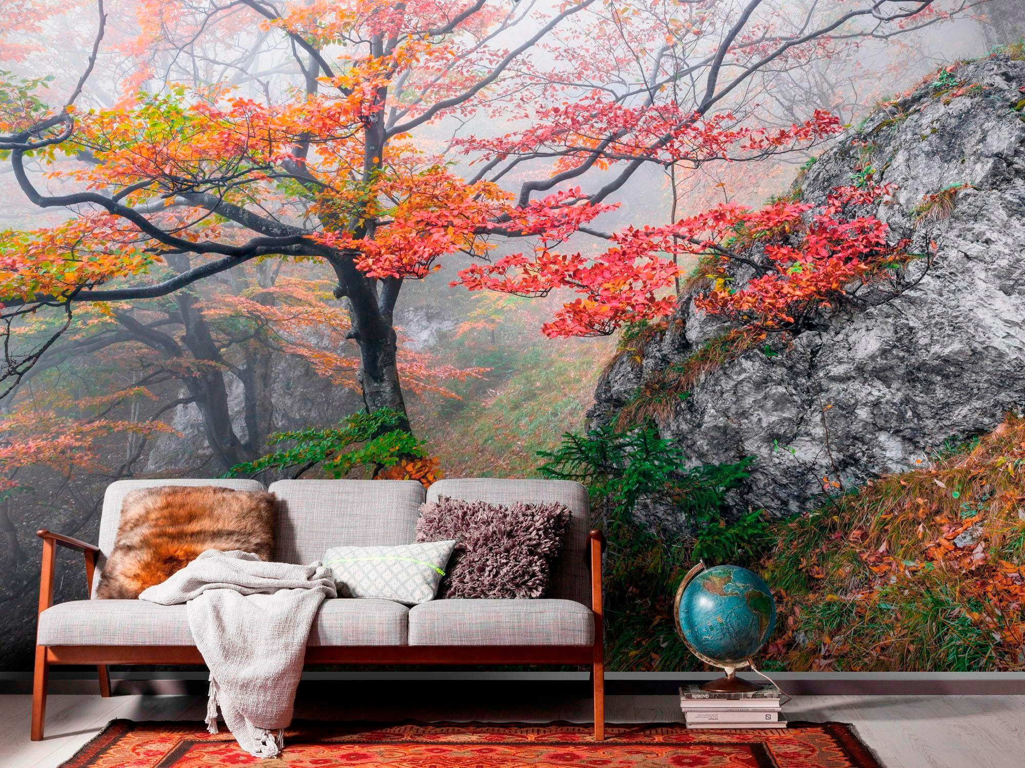 Komar Vliestapete »Digitaldruck Vlies - Euphoria - Grösse 300 x 200 cm«, bedruckt, Wohnzimmer, Schlafzimmer