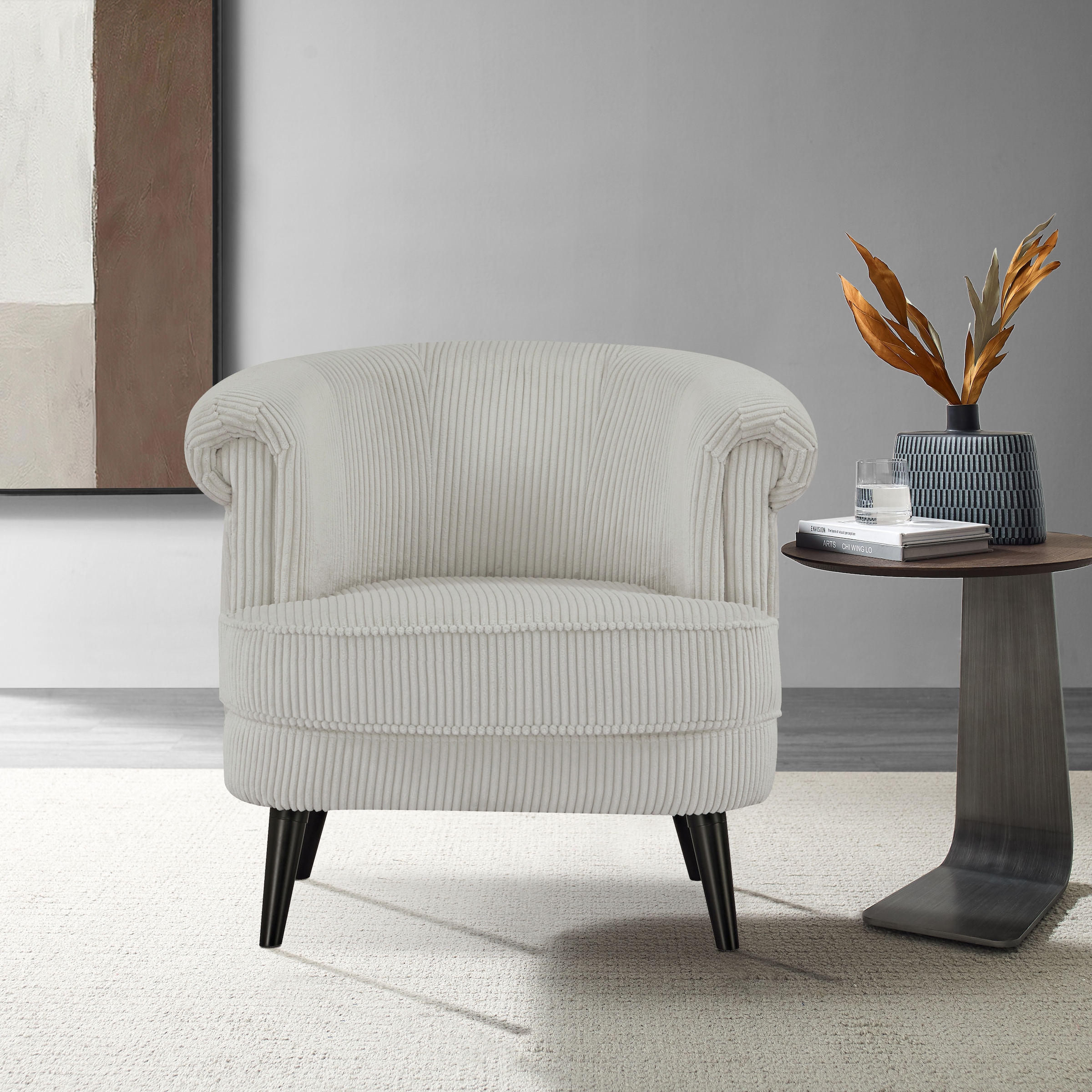 INOSIGN Fauteuil »HUTSELL in Cord und Webstoff, TV-Sessel oder Relax-Sessel« passt in jedes Wohnzimmer