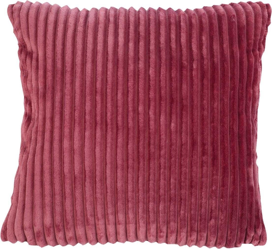 Gözze Coussin décoratif »Cord-Optik Dekokissen« 50x50 cm, passend zu Cord-Optik Decke, Kissenhülle  & Füllung, 1 Stück