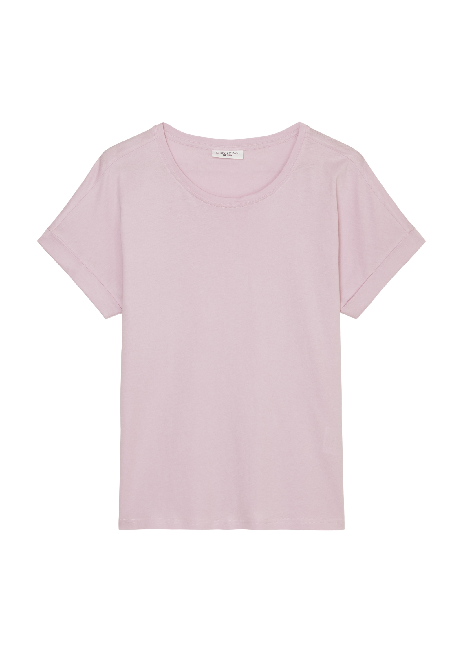Marc O'Polo DENIM T-Shirt, mit umgeschlagenen Ärmelsaum, Sommerlich leicht und ultra bequem