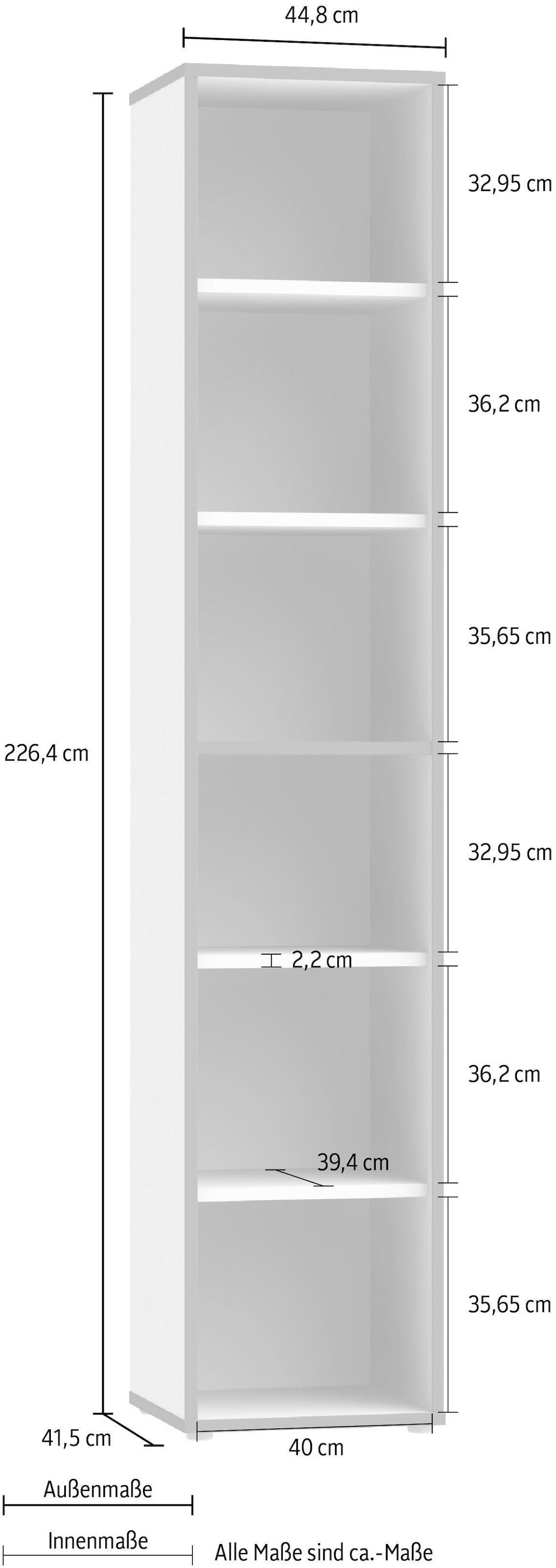 FORTE Étagère à dossiers »Keflav« Largeur 44,8 cm