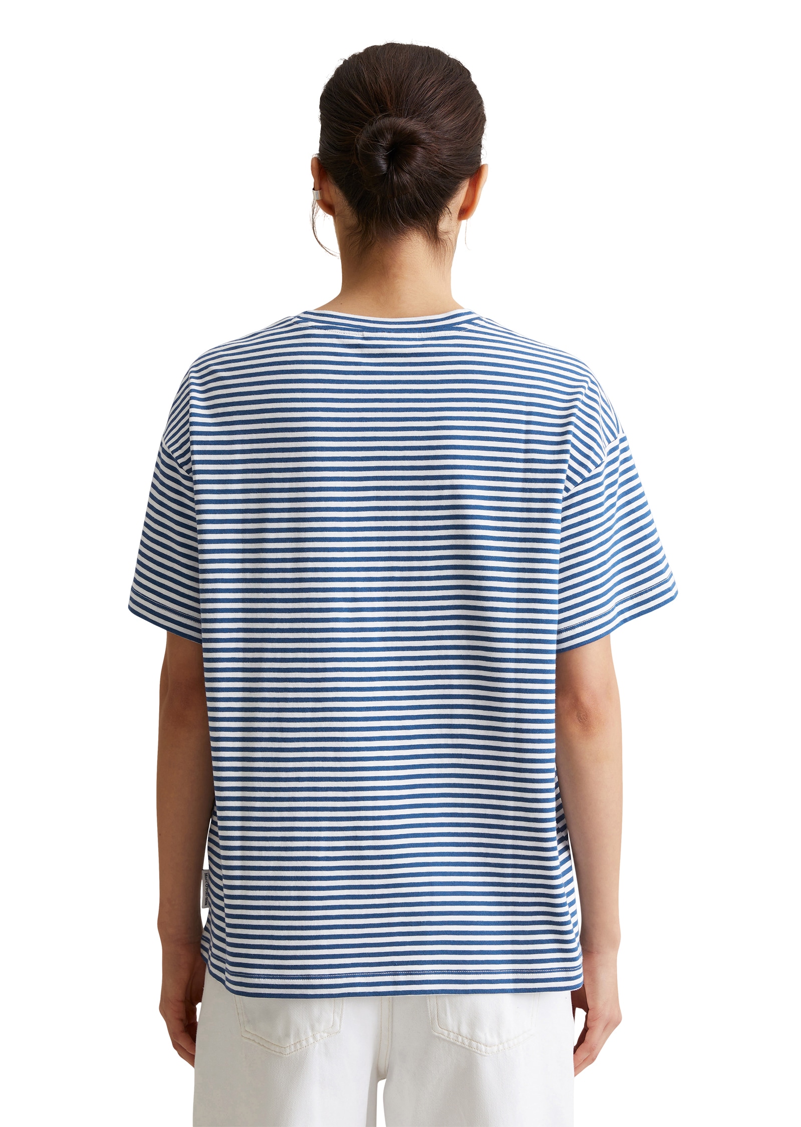 Marc O'Polo DENIM T-Shirt, geringelt, Rundhals, relaxed fit