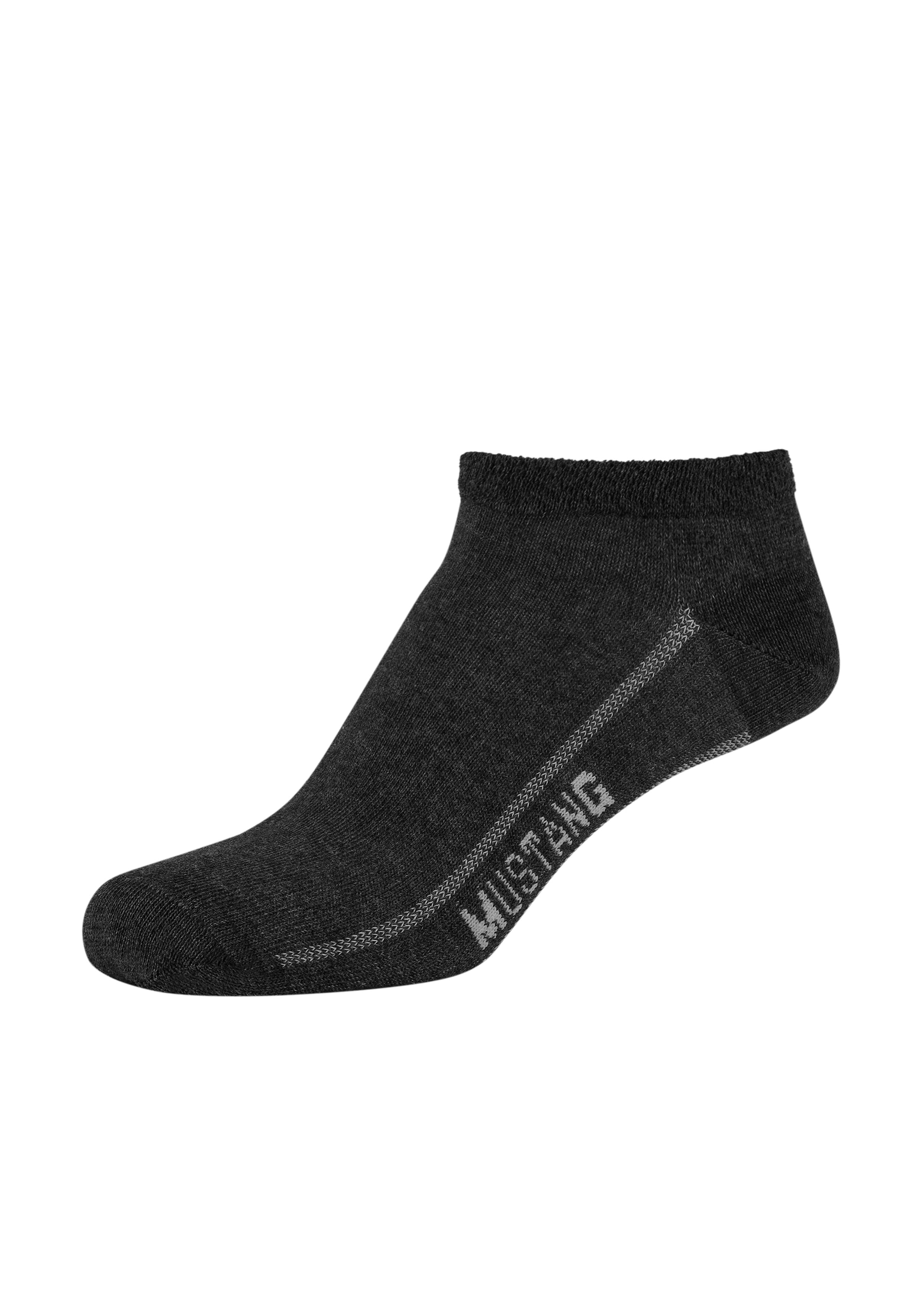MUSTANG Chaussettes courtes »casual« 6 Couple tlg. mit elastischem Komfortbund