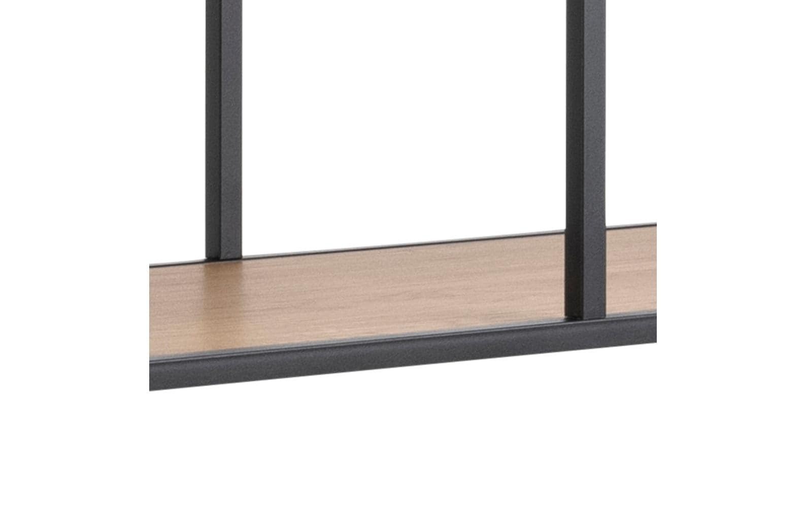 AC Design Regal »Seaford 135 x 35 x 185 cm, Eiche/Schwarz«