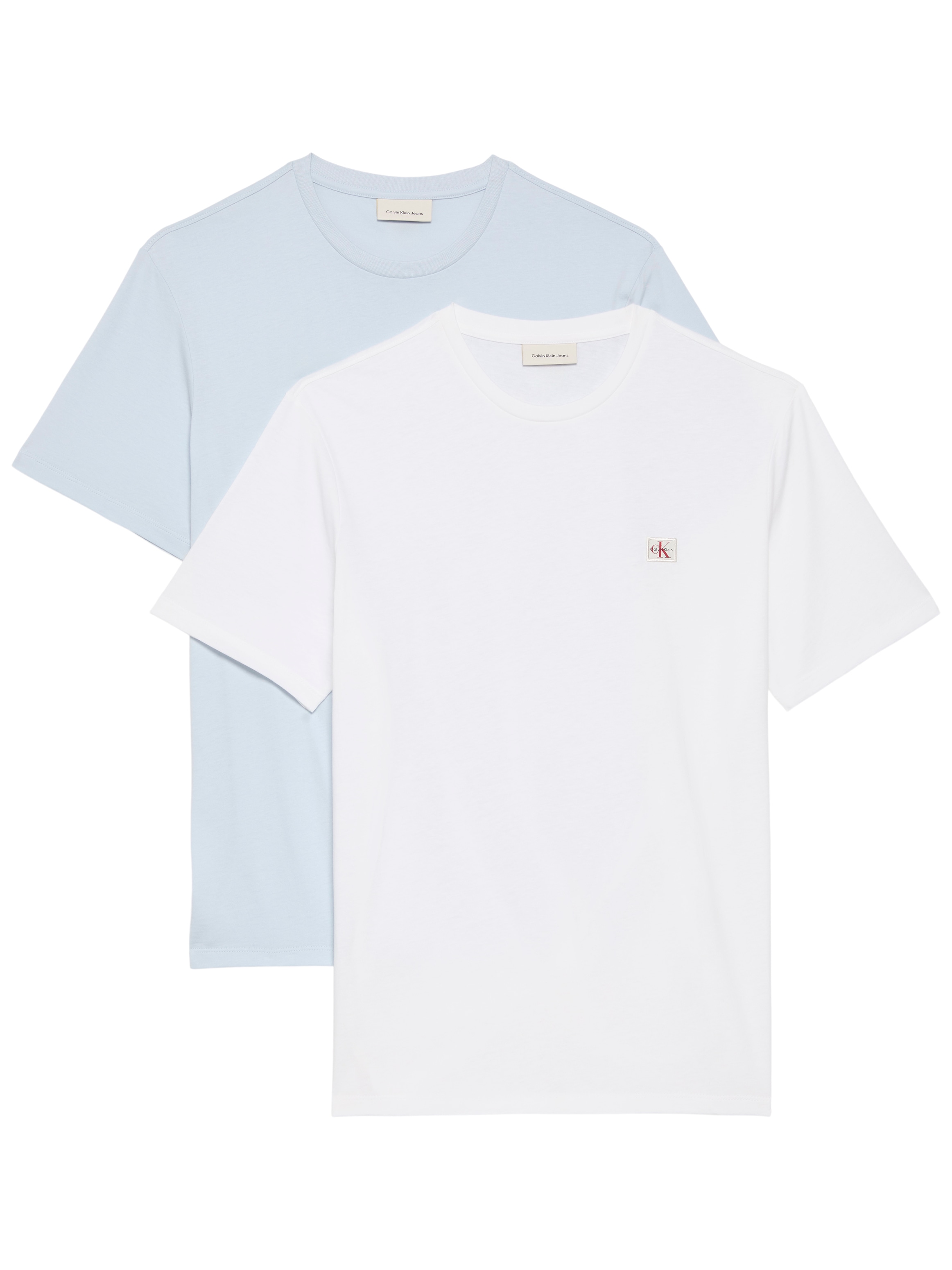 Image of Calvin Klein Jeans T-Shirt "SS BADGE TEE 2 PACK" Packung, 2er-Pack, 2 tlg. Mit Rundhalsausschnitt