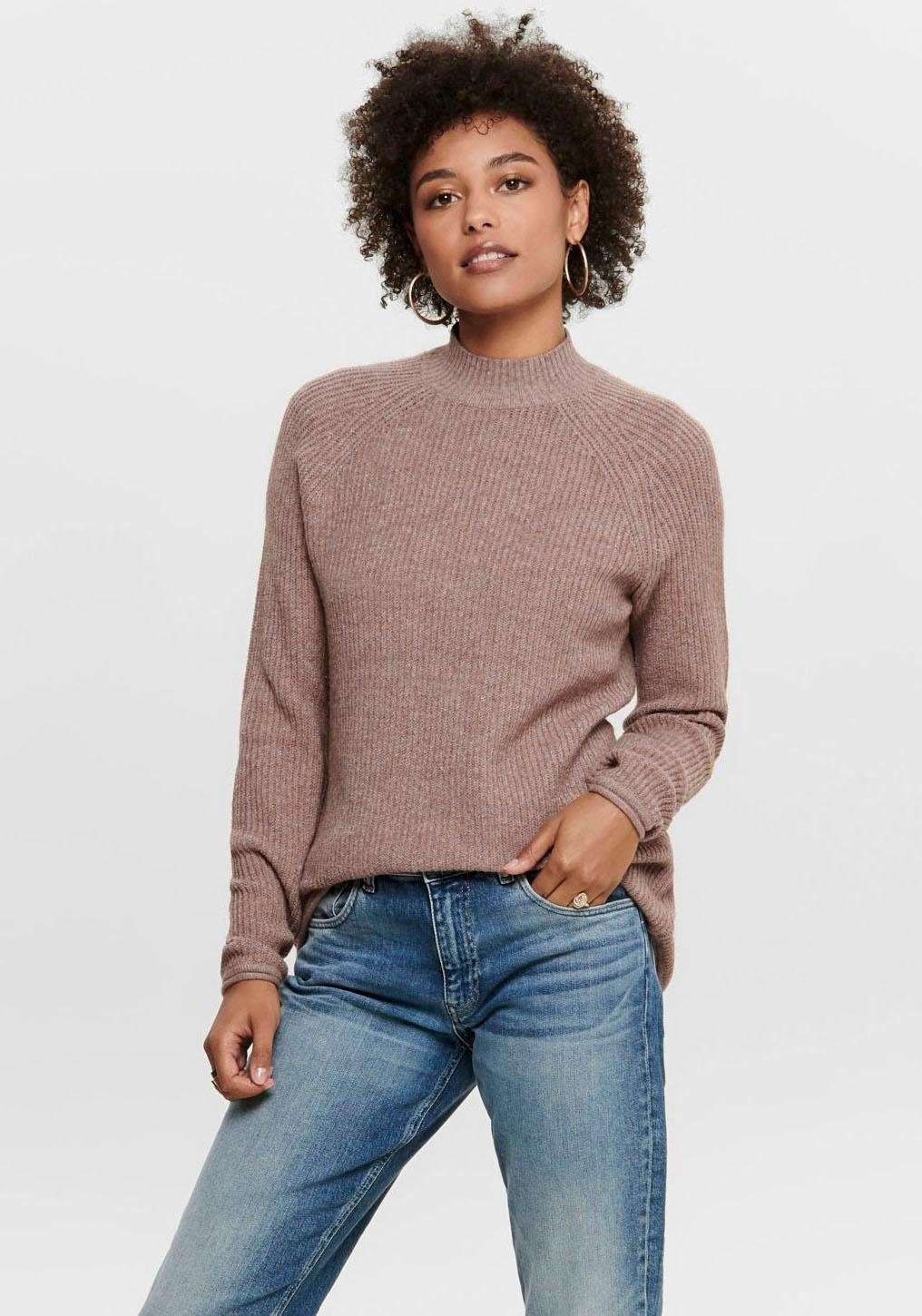 Image of Only Stehkragenpullover »ONLEVA«, in melierter Optik bei Ackermann Versand Schweiz