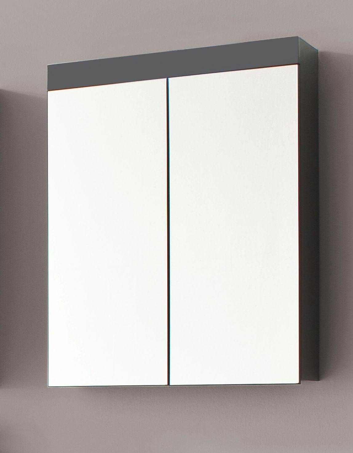 welltime Spiegelschrank »Avena«, Badezimmerschrank wahlweise mit Aufsatzleuchte - (B/T/H) 60/17/77 cm