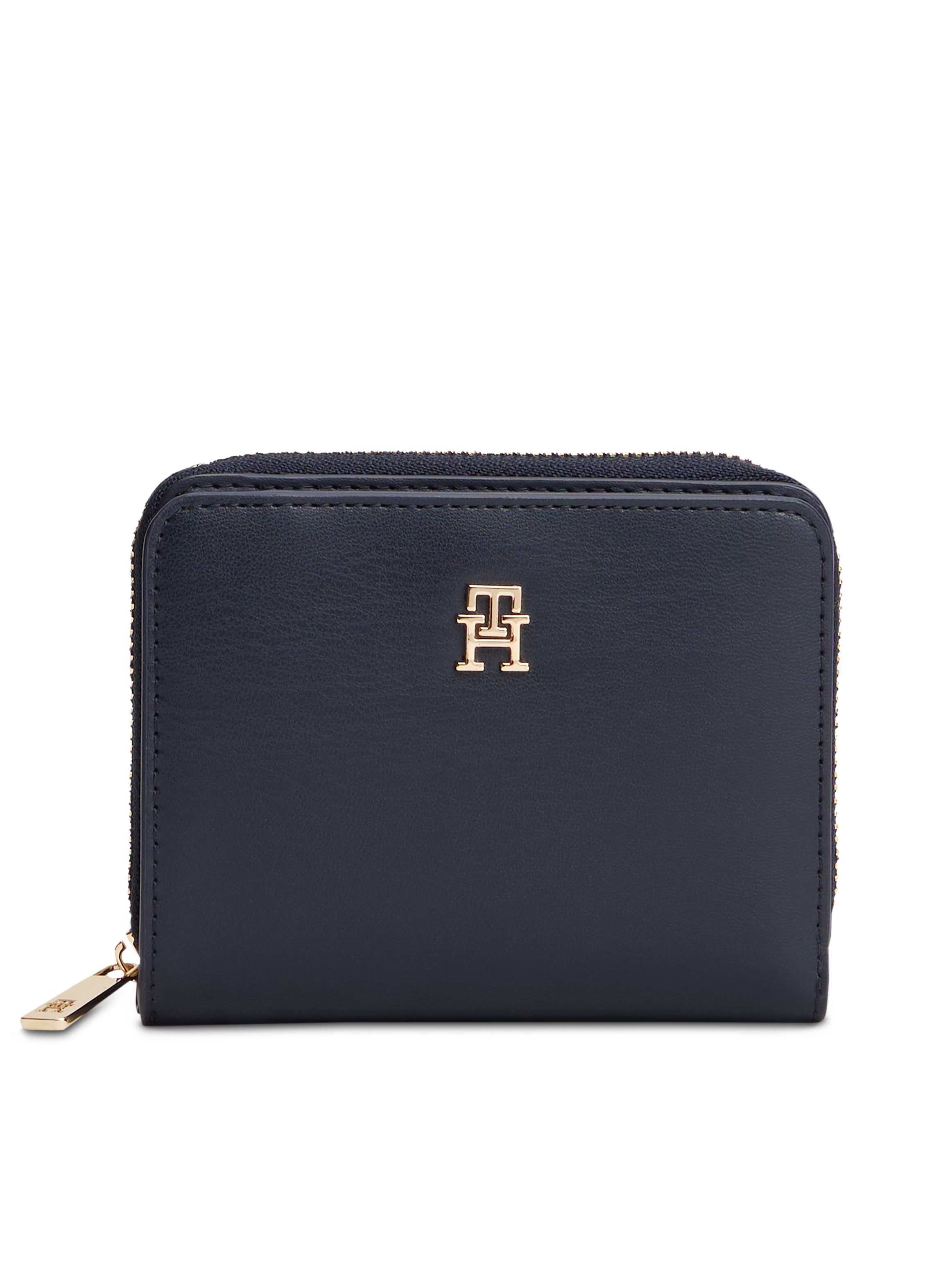 Image of Tommy Hilfiger Geldbörse "TH ICON MED ZA FLAP", Damen Geldbeutel, Portemonnai mit edlem TH-Logoemblem