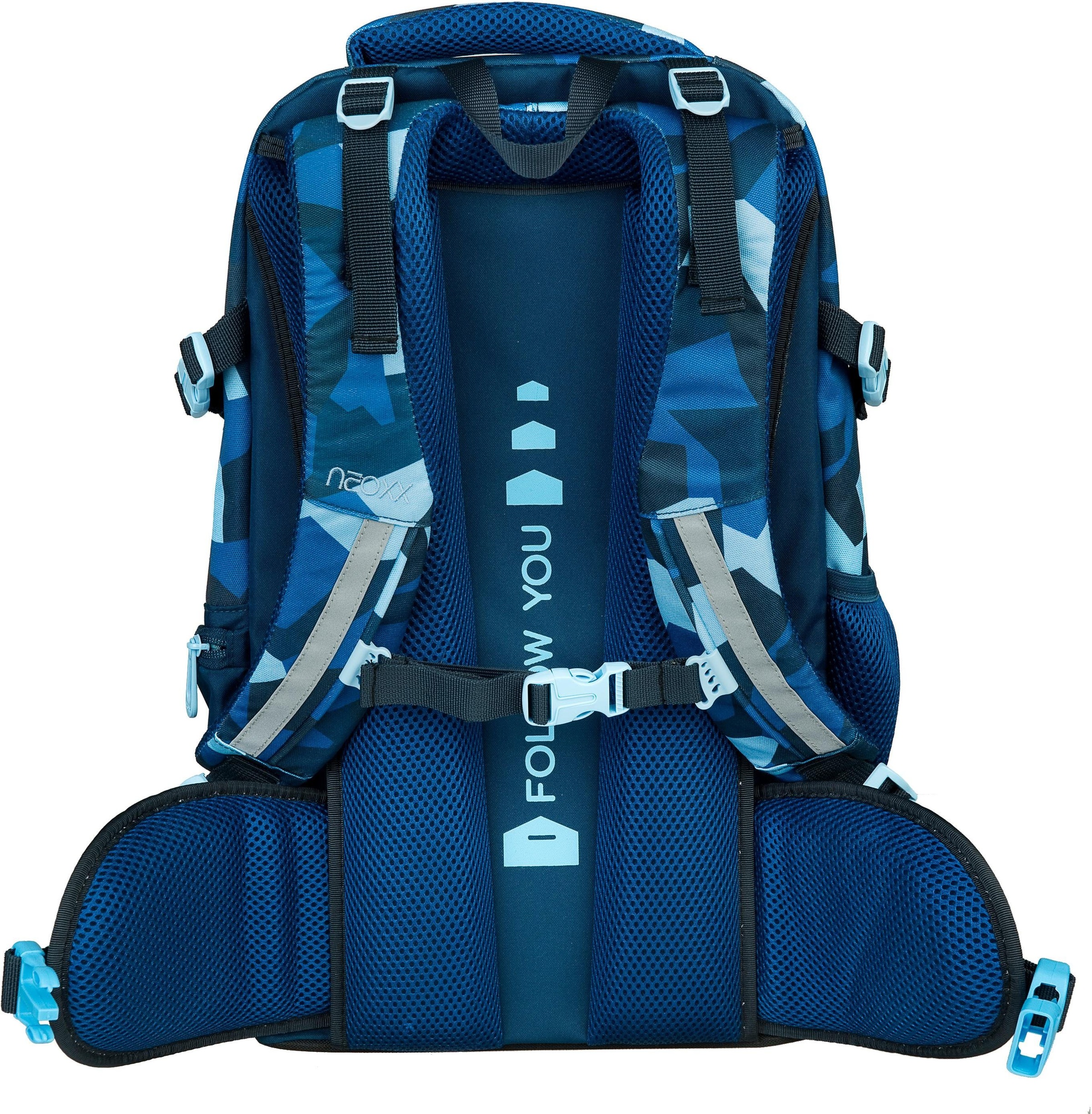 neoxx Schulrucksack »Active, Camo Nation«, reflektierende Details, aus recycelten PET-Flaschen