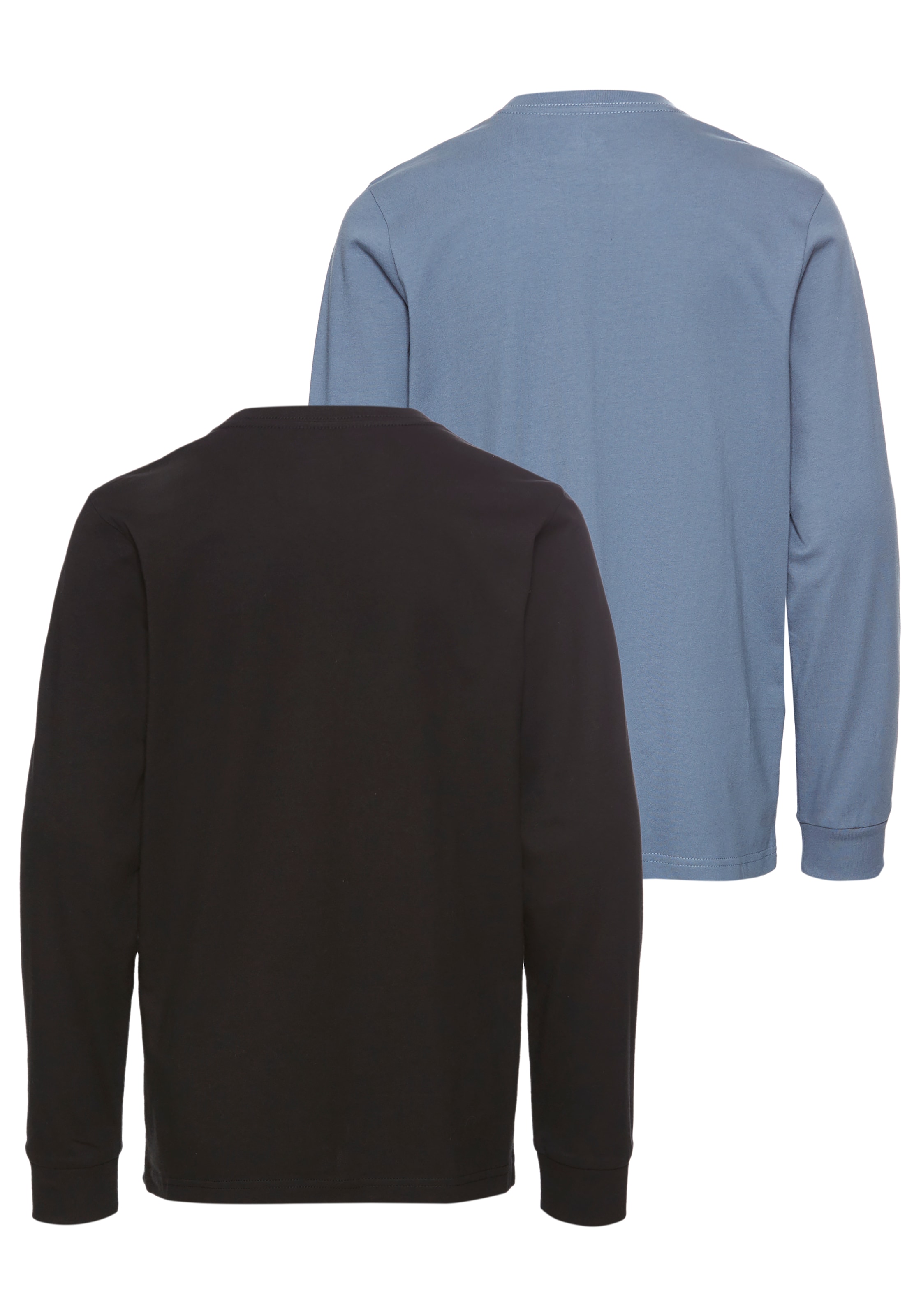 Quiksilver Langarmshirt »RUGGED AROUND LS PACK YOUTH«, (Packung, 2 tlg., 2er-Pack)