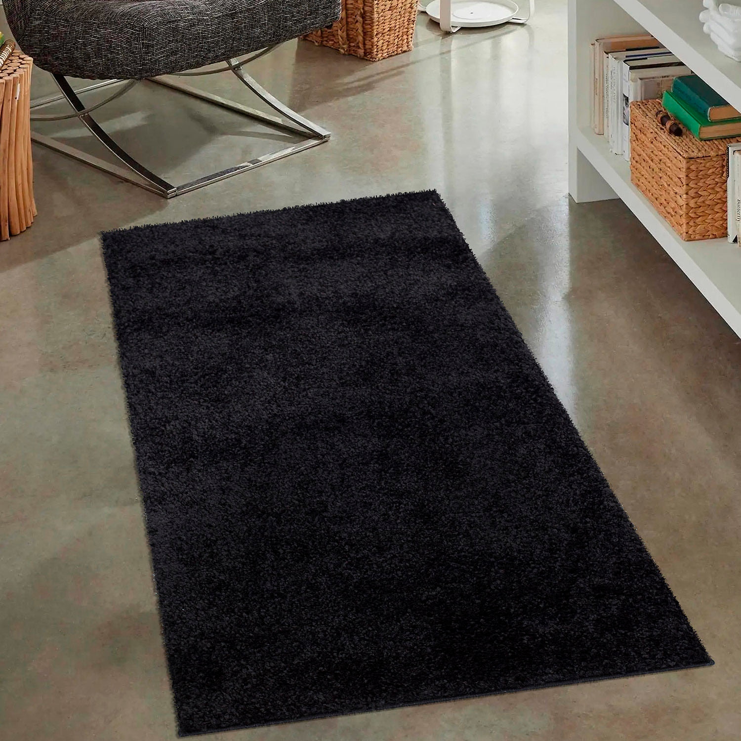 Carpet City Hochflor-Teppich »City Shaggy«, rechteckig, 30 mm Höhe, Robuster Langflor Teppich uni,...