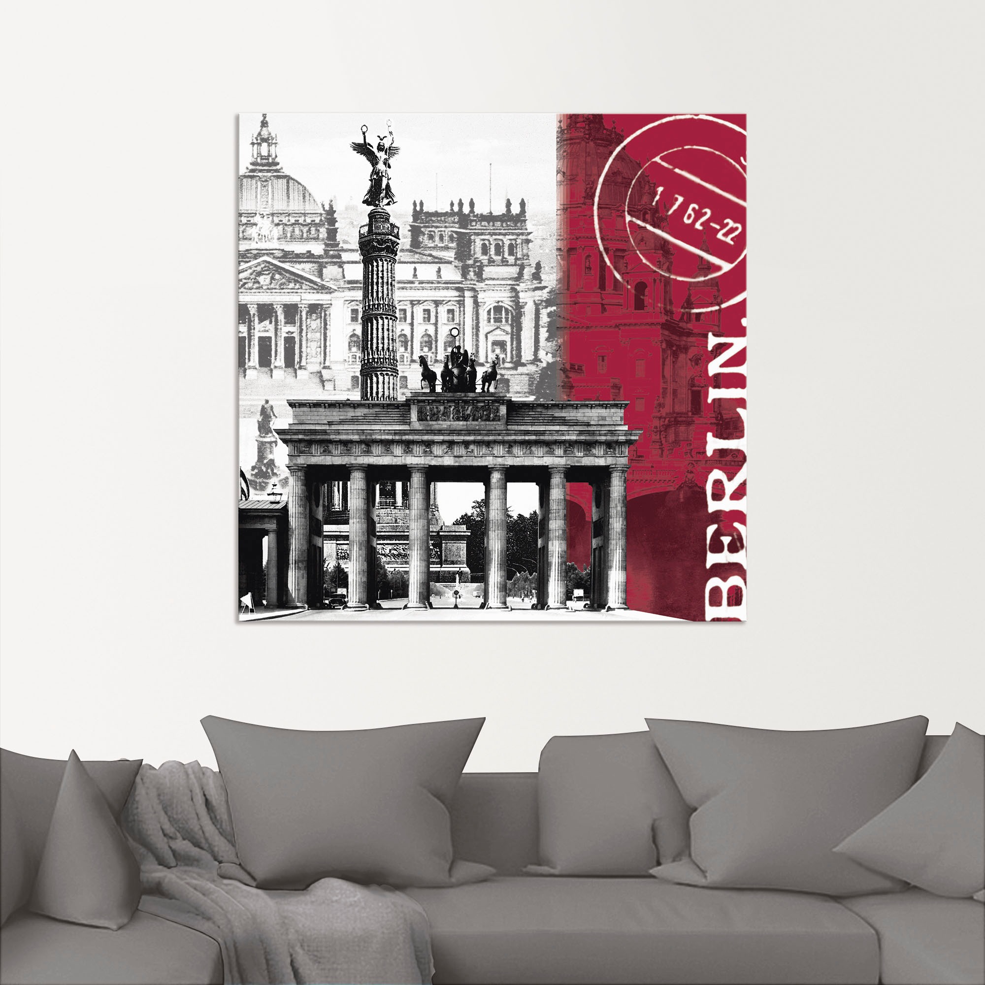 Artland Alu-Dibond-Druck »Berlin I« Gebäude 1 Stk. tlg. für Innen- und Aussenbereich geeignet, Outdoorbild