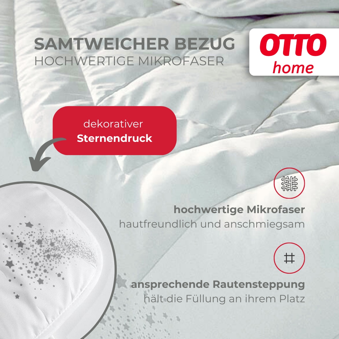 GOODproduct Couette microfibre »Baca, Bettdecke 135x200 cm, 155x220 cm und weitere Grössen« leicht Füllung aushochwertiger6D-Hohlfaser Bezug Polyester 1 cuis tlg. Bettdecken, Sommer, Winter, 4-Jahreszeiten, Decke