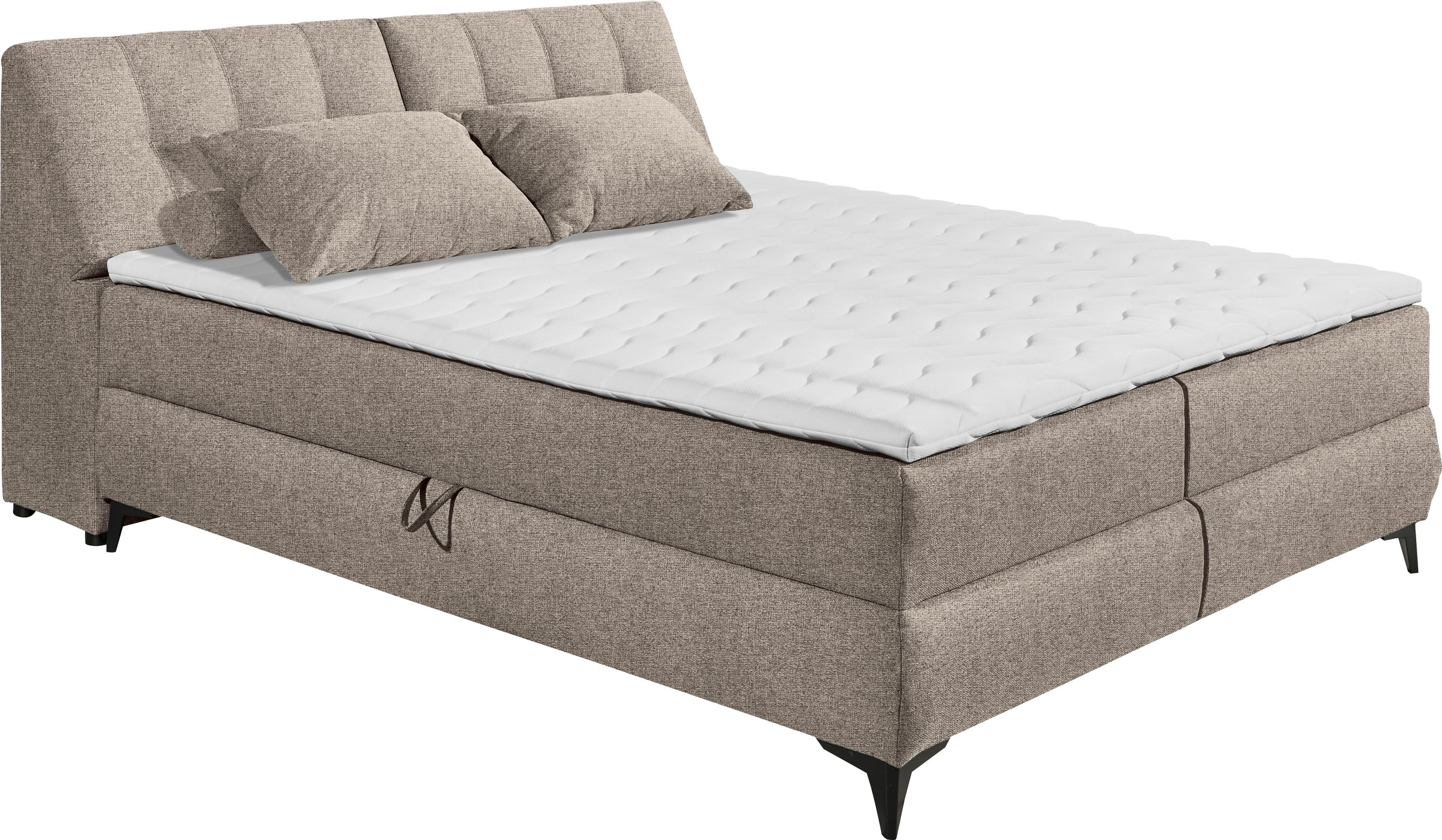 ED EXCITING DESIGN Boxbett »Atlantis« mit Bettkasten und Stauraum im Kopfteil
