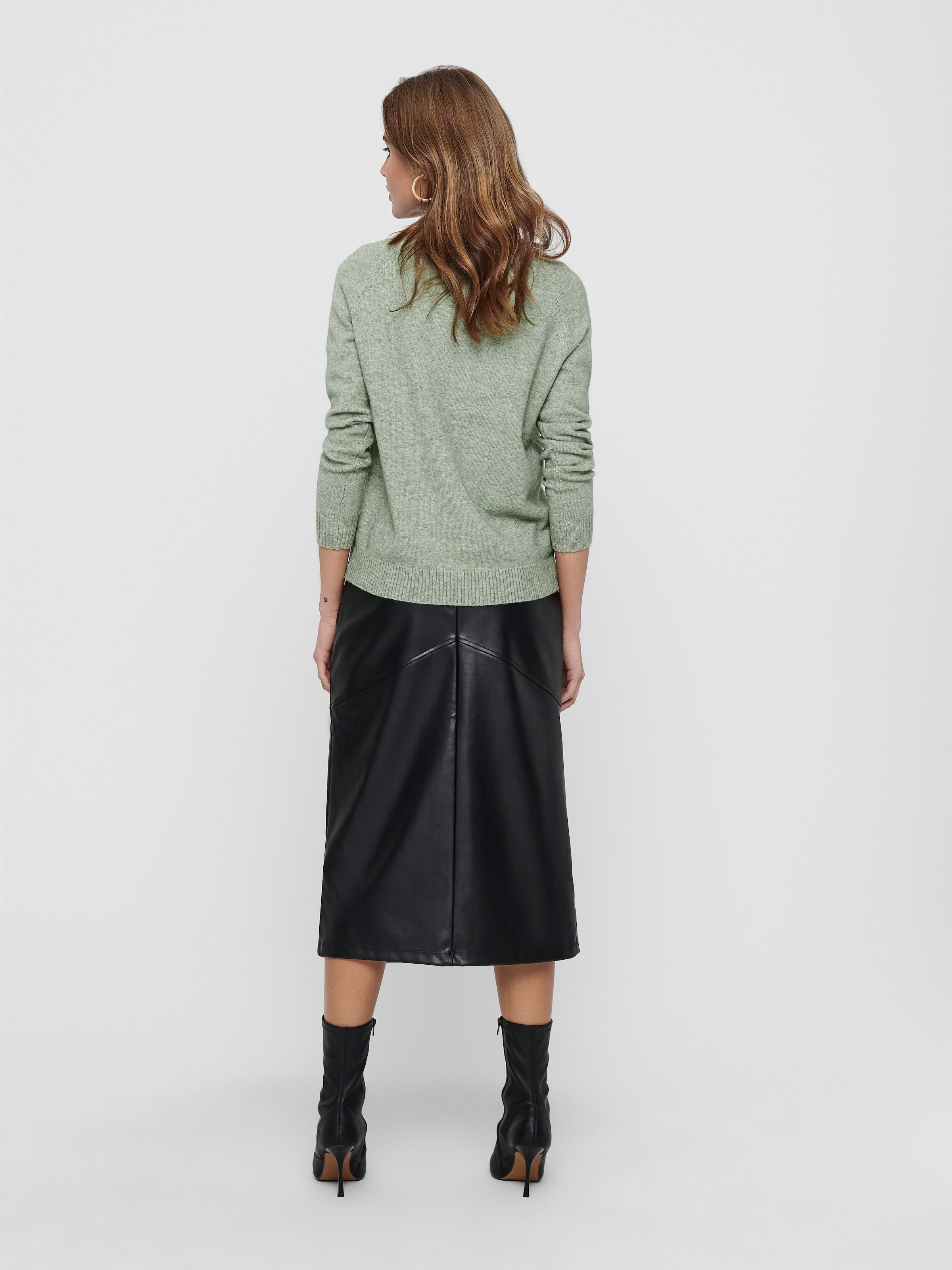 ONLY Rundhalspullover »ONLLESLY KINGS« in melierter Optik