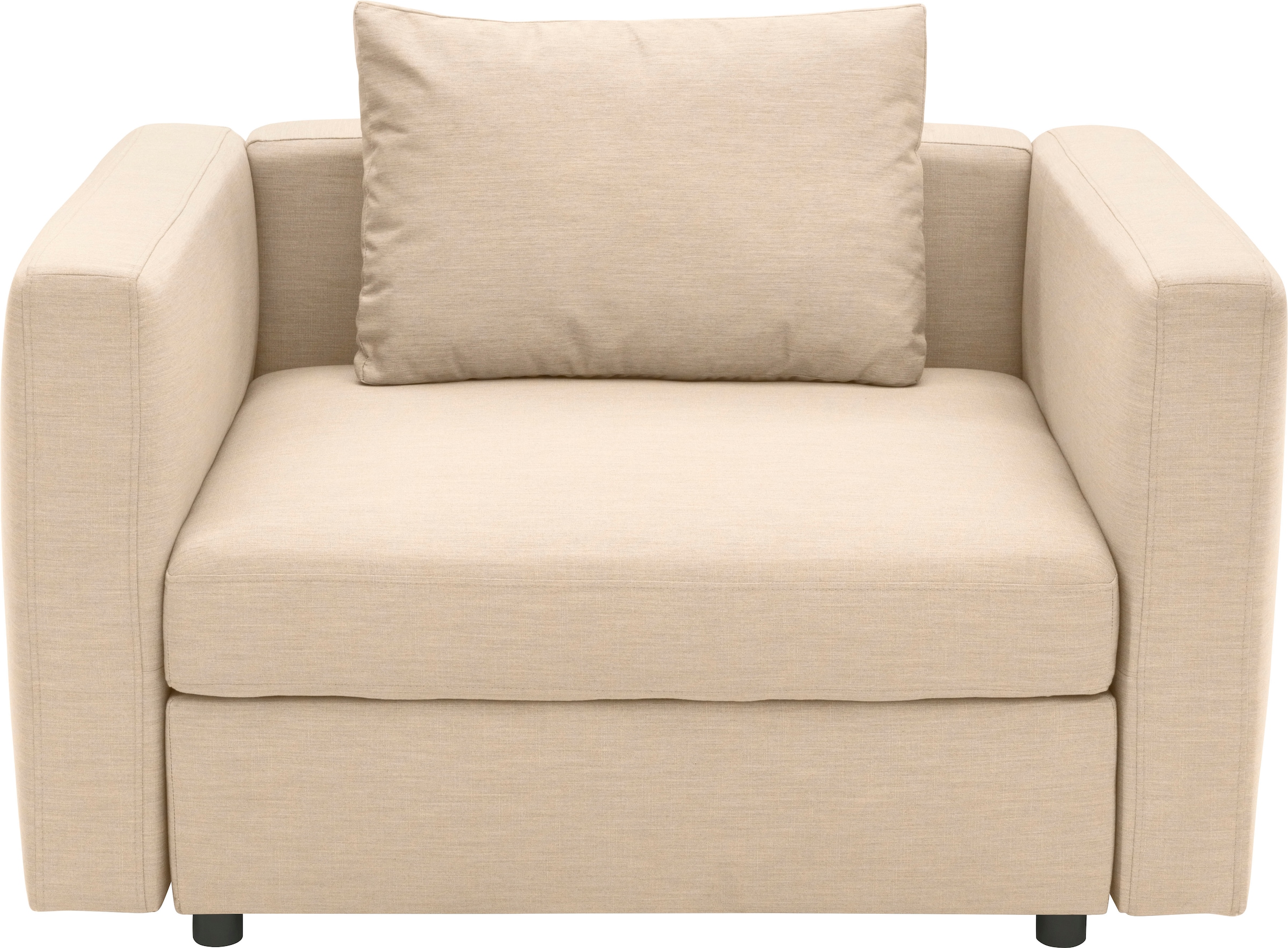 Image of DOMO collection Sessel "Solskin, individuell erweiterbar, für Garten, Terrasse, Balkon" Formschön mit losem Sitz- und Rücken-Kissen, speziell für Outdoor