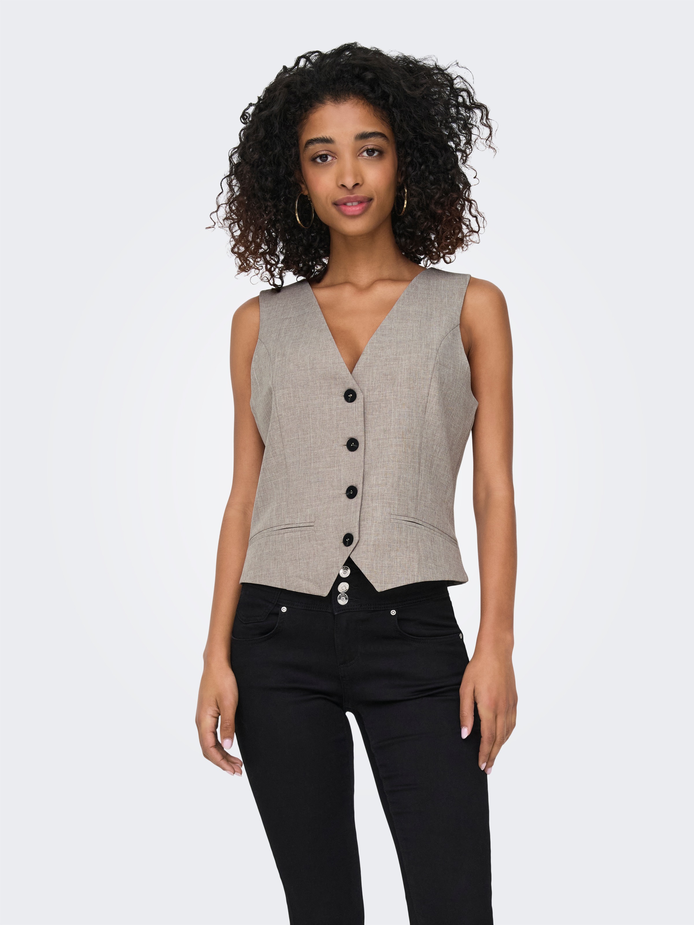 ONLY Anzugweste Linda 15336753 Beige Regular Fit