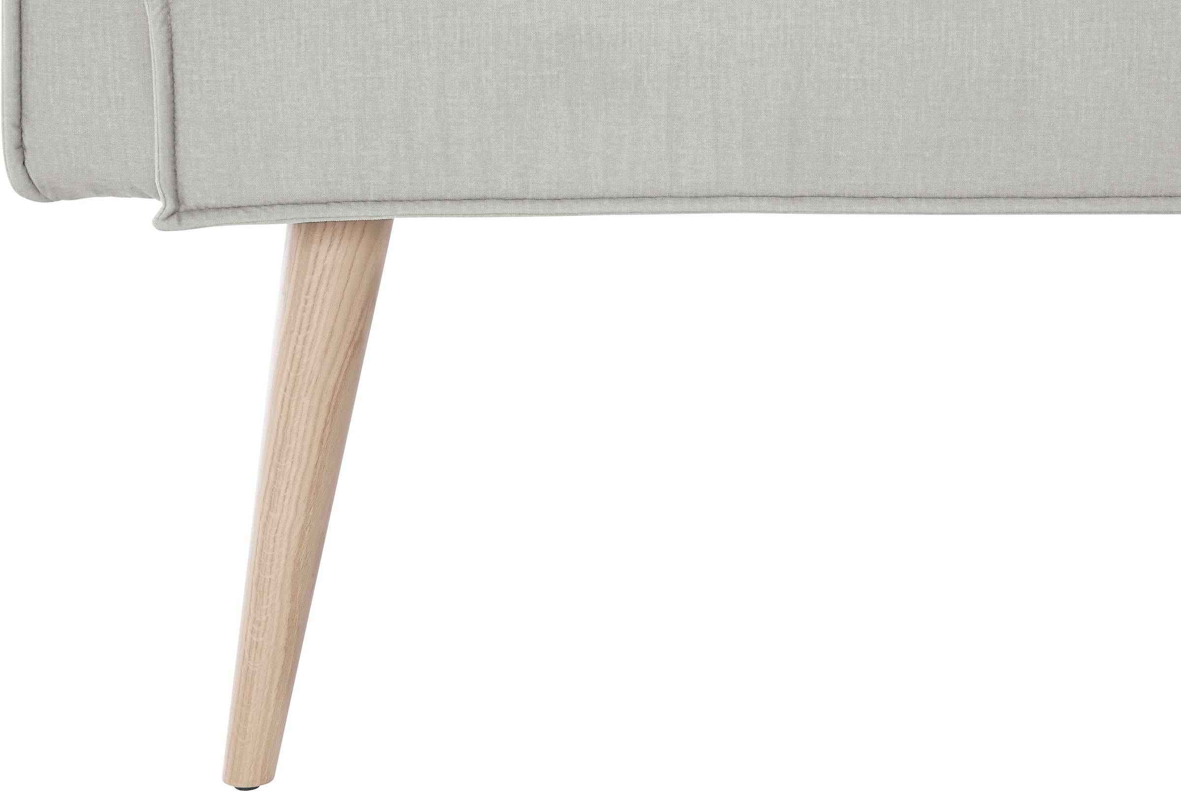 exxpo - sofa fashion Eckbank »Lungo, moderne Kedernaht, bequem und elegant, hoher Holzfuss«, hochwertige Detailverarbeitung, frei im Raum stellbar