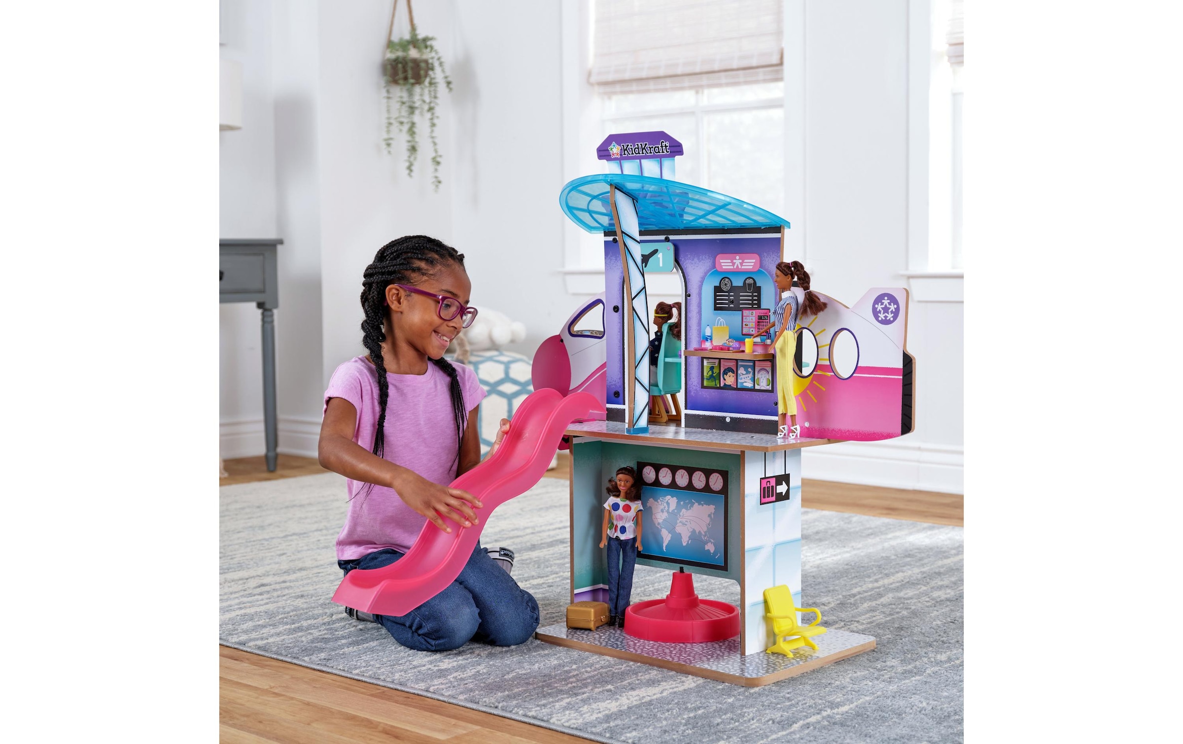 KidKraft® Puppenhaus »2-in-1 Flughafen und Jet«