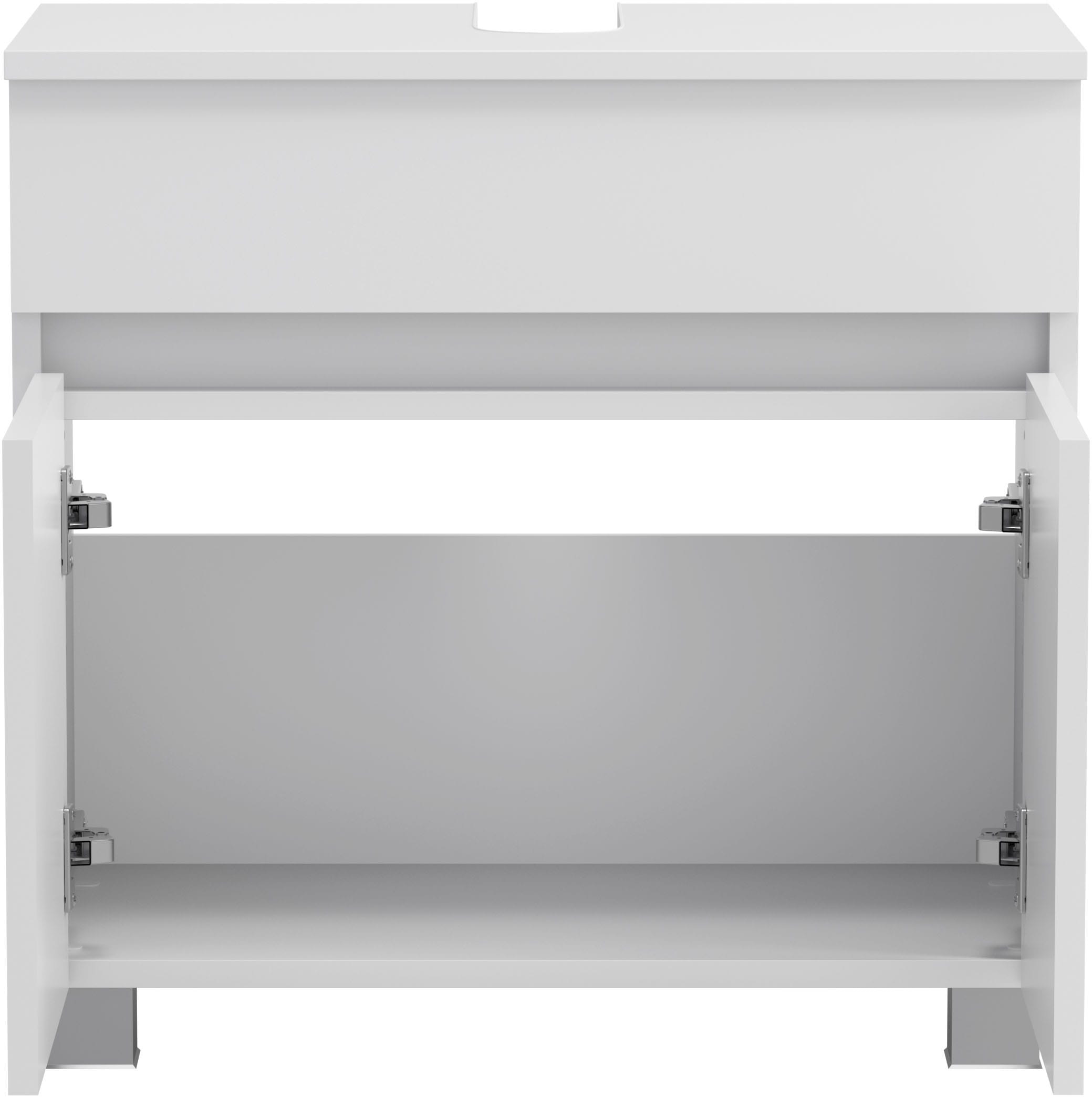 GOODproduct Waschbeckenunterschrank »Bozen, Unterbeckenschrank 60 cm« griffloses Design, Masse (B/T/H): 60/35/54 cm