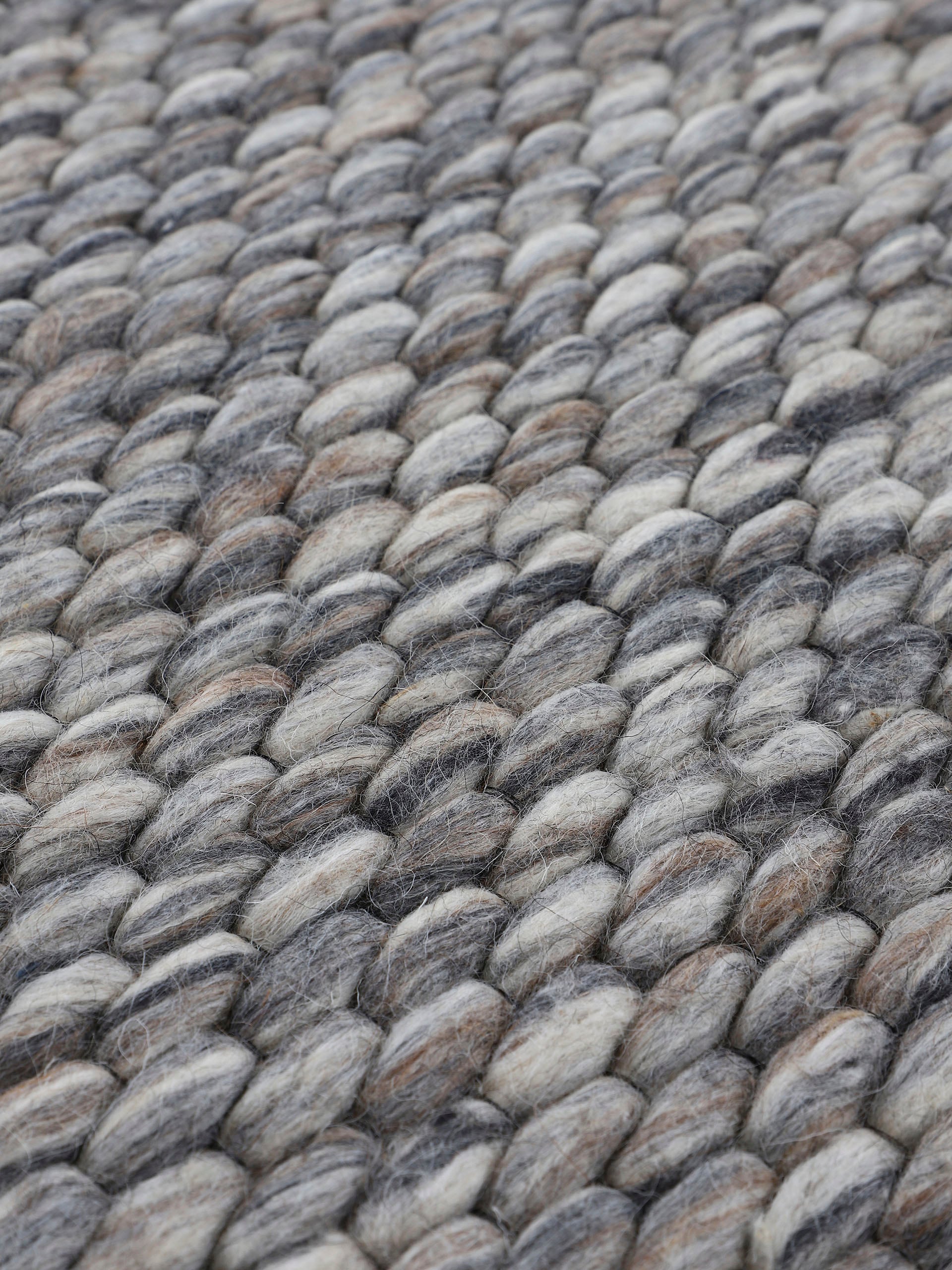 carpetfine Wollteppich »Sina,  auch als Läufer«, rechteckig, 14 mm Höhe, Handweb Teppich, reine Wolle, meliert, handgewebt, weich & kuschelig