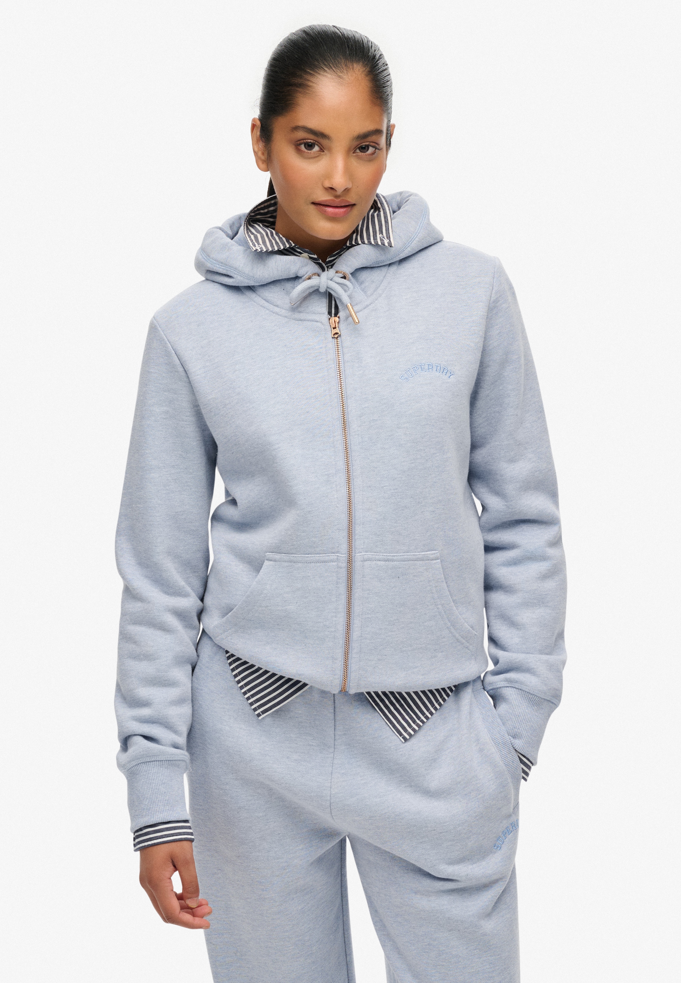 Superdry Kapuzensweatjacke »ESSENTIAL LOGO ZIPHOOD HB«